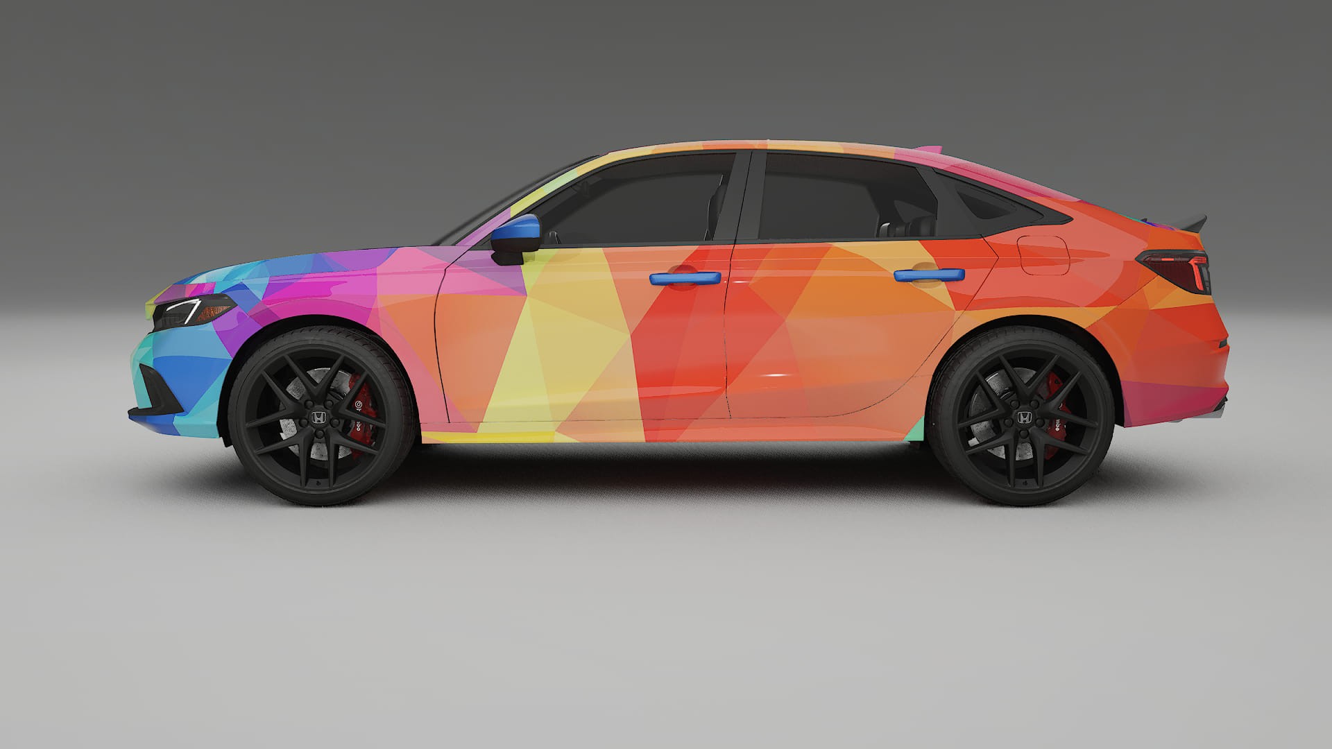 Honda Civic Si VECTOR VIBE – Design-Wrap PPF-Kit aus bedruckbarer Polyurethanfolie