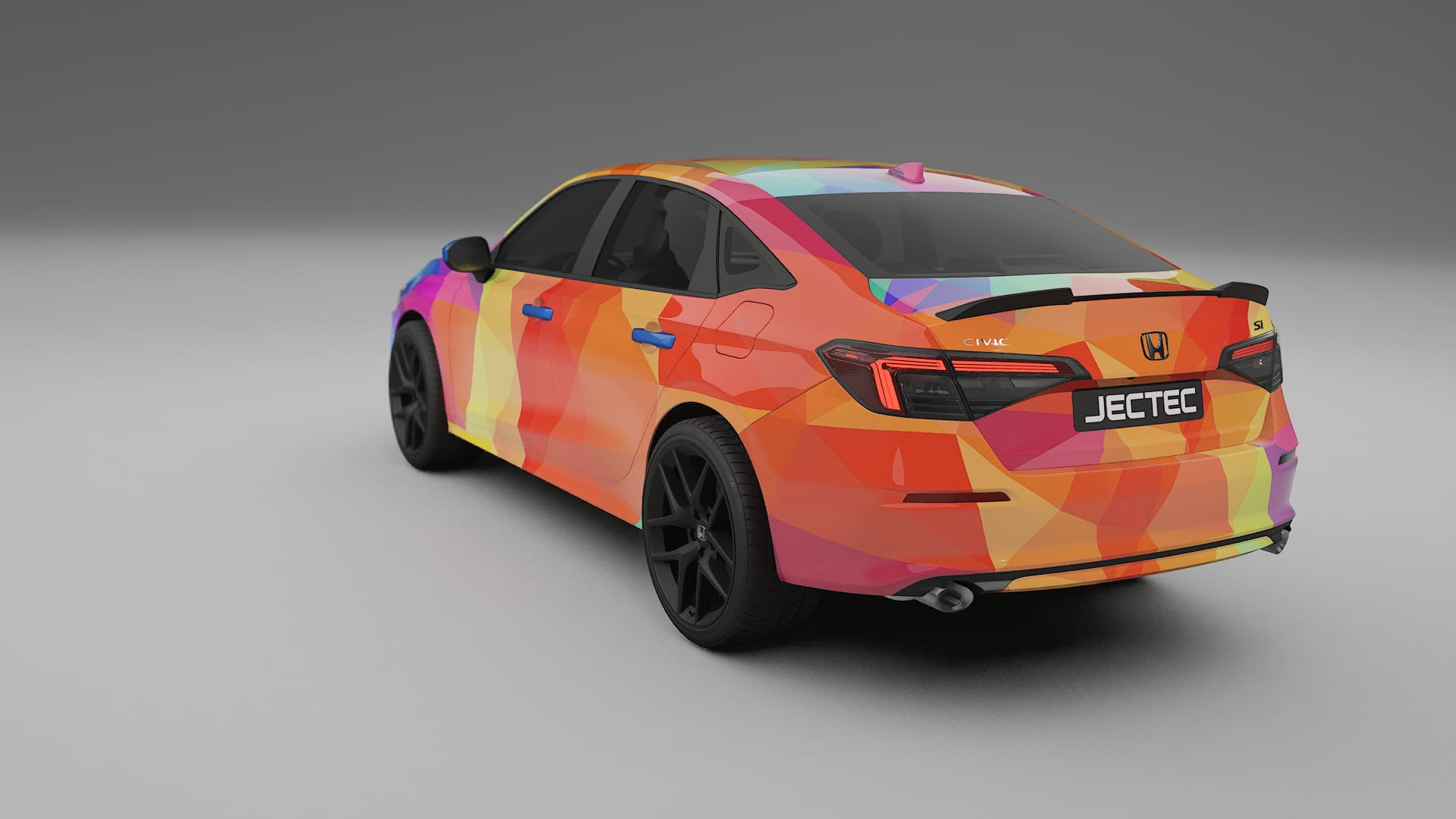 Honda Civic Si VECTOR VIBE – Design-Wrap PPF-Kit aus bedruckbarer Polyurethanfolie