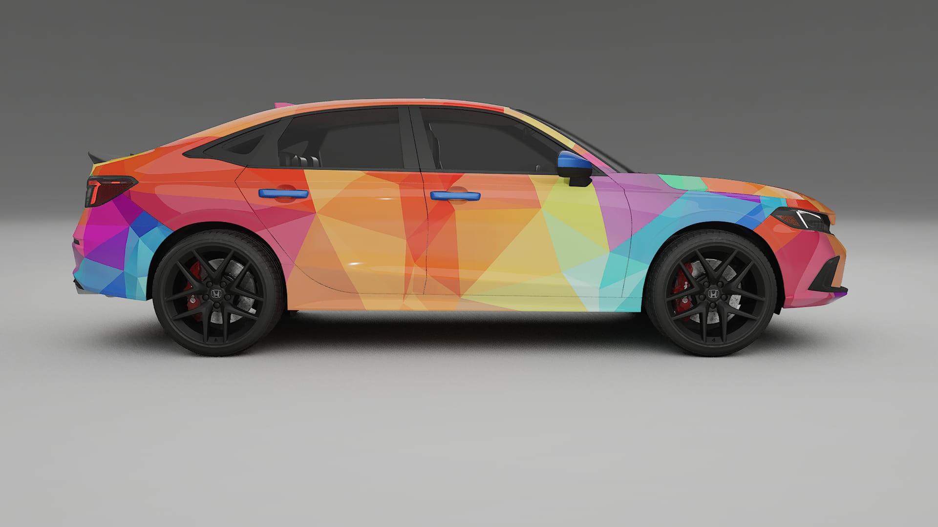 Honda Civic Si VECTOR VIBE – Design-Wrap PPF-Kit aus bedruckbarer Polyurethanfolie