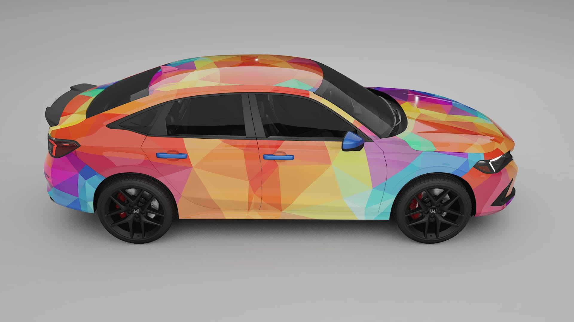 Honda Civic Si VECTOR VIBE – Design-Wrap PPF-Kit aus bedruckbarer Polyurethanfolie
