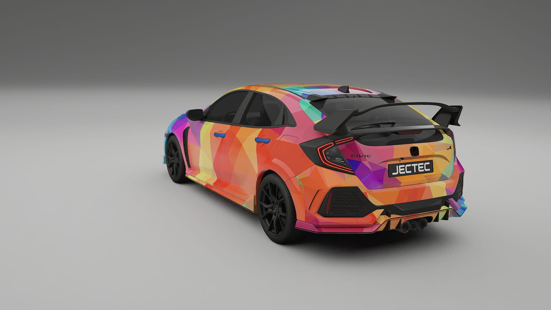 Honda Civic Type-R VECTOR VIBE Designed Wrap PPF Kit – Printable Polyurethane Film