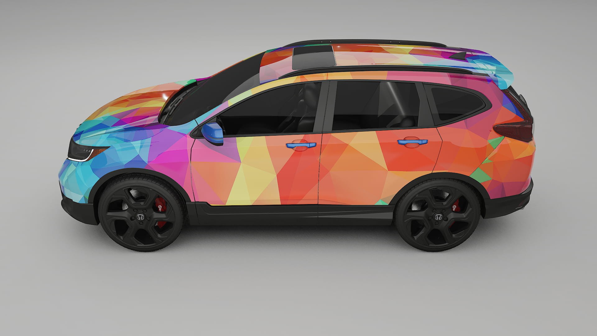 Honda CRV Touring prefacelift pre-LCI VECTOR WIBE Designed Wrap PPF Kit – Printable Polyurethane Film