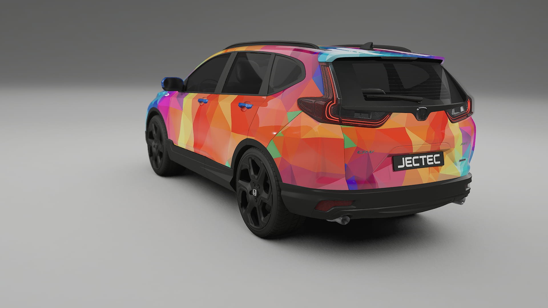 Honda CRV Touring prefacelift pre-LCI VECTOR VIBE – Design-Wrap PPF-Kit aus bedruckbarer Polyurethanfolie