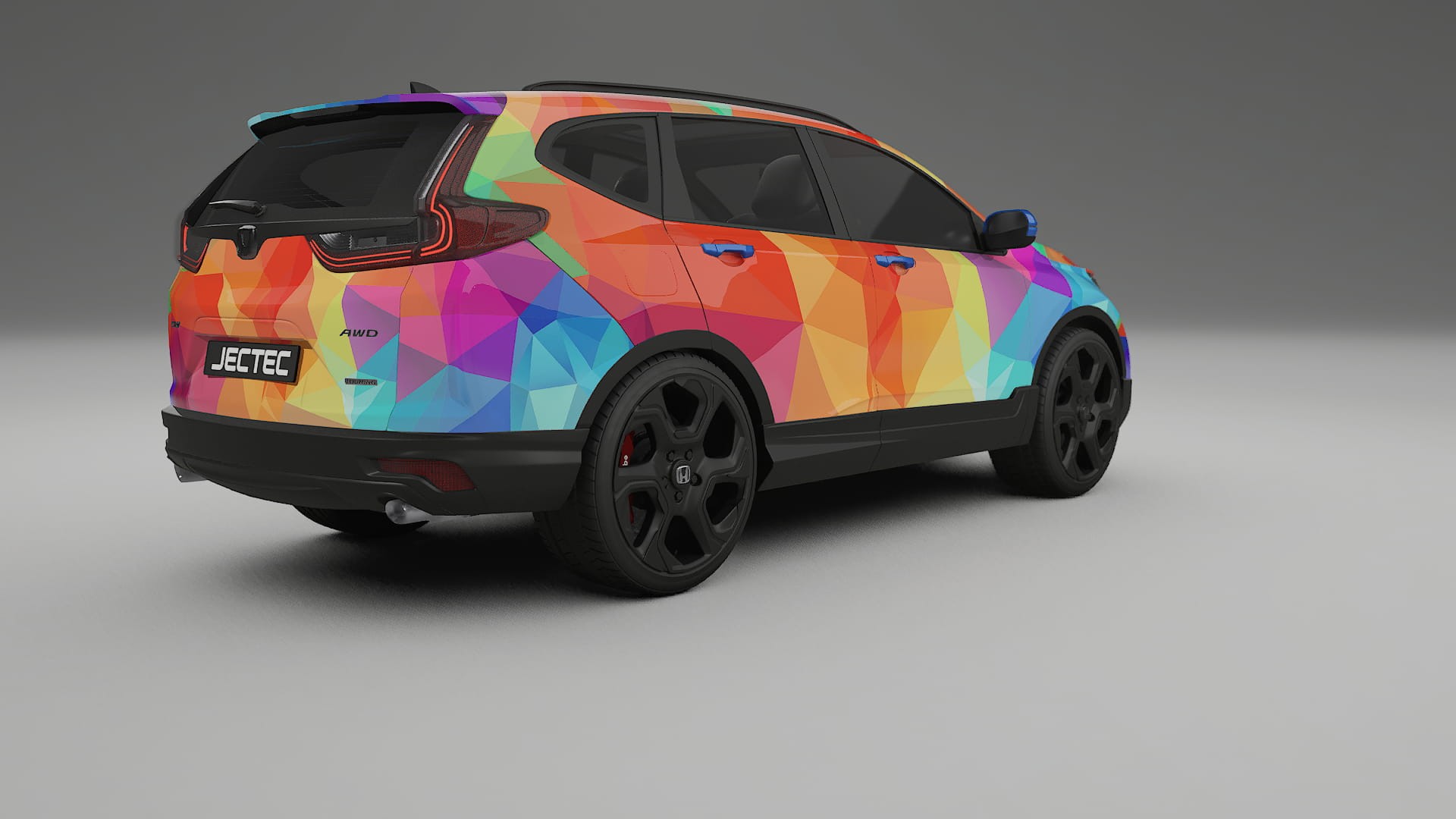 Honda CRV Touring prefacelift pre-LCI VECTOR VIBE Designed Wrap PPF Kit – Printable Polyurethane Film