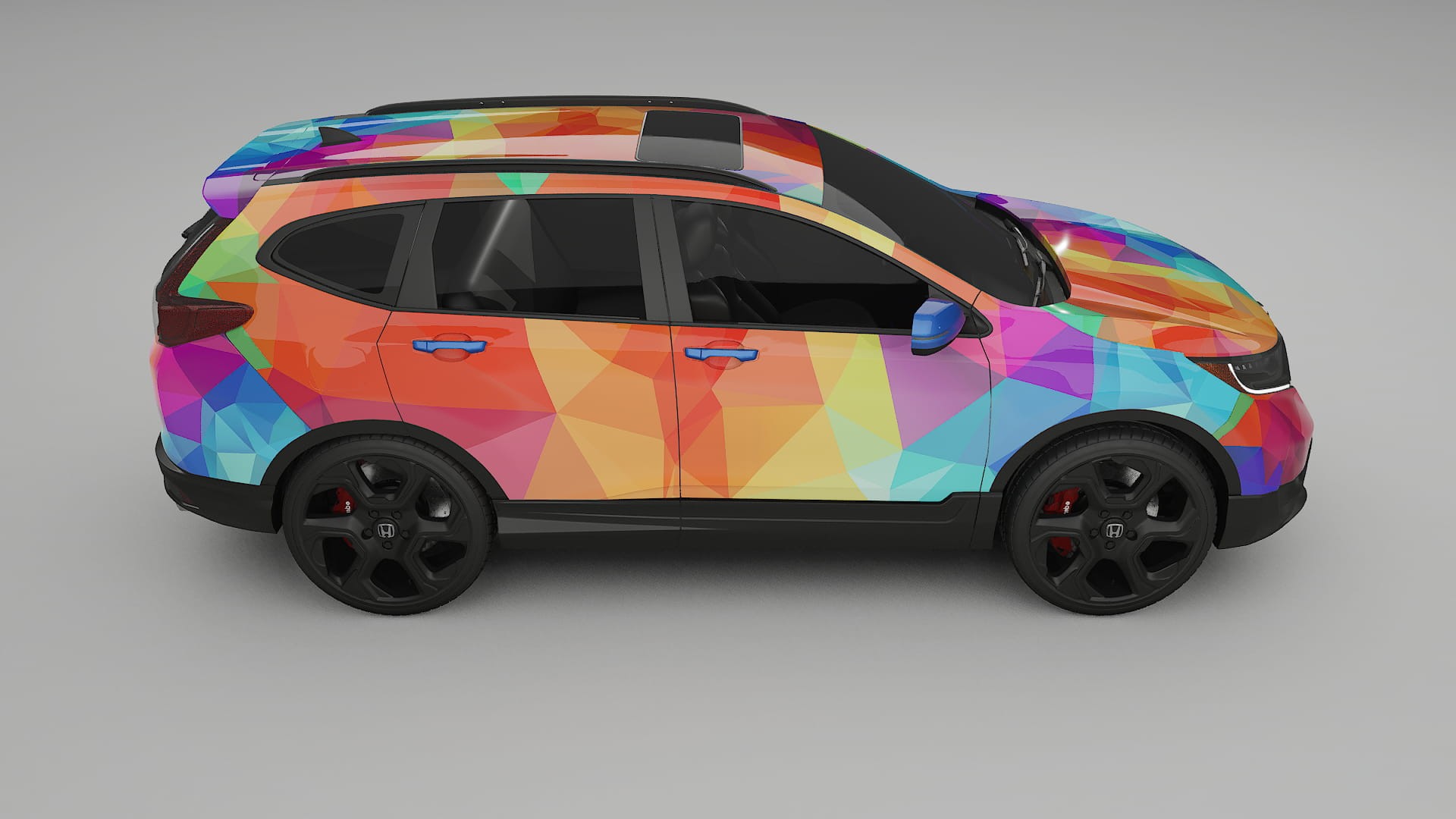 Honda CRV Touring prefacelift pre-LCI VECTOR VIBE – Design-Wrap PPF-Kit aus bedruckbarer Polyurethanfolie