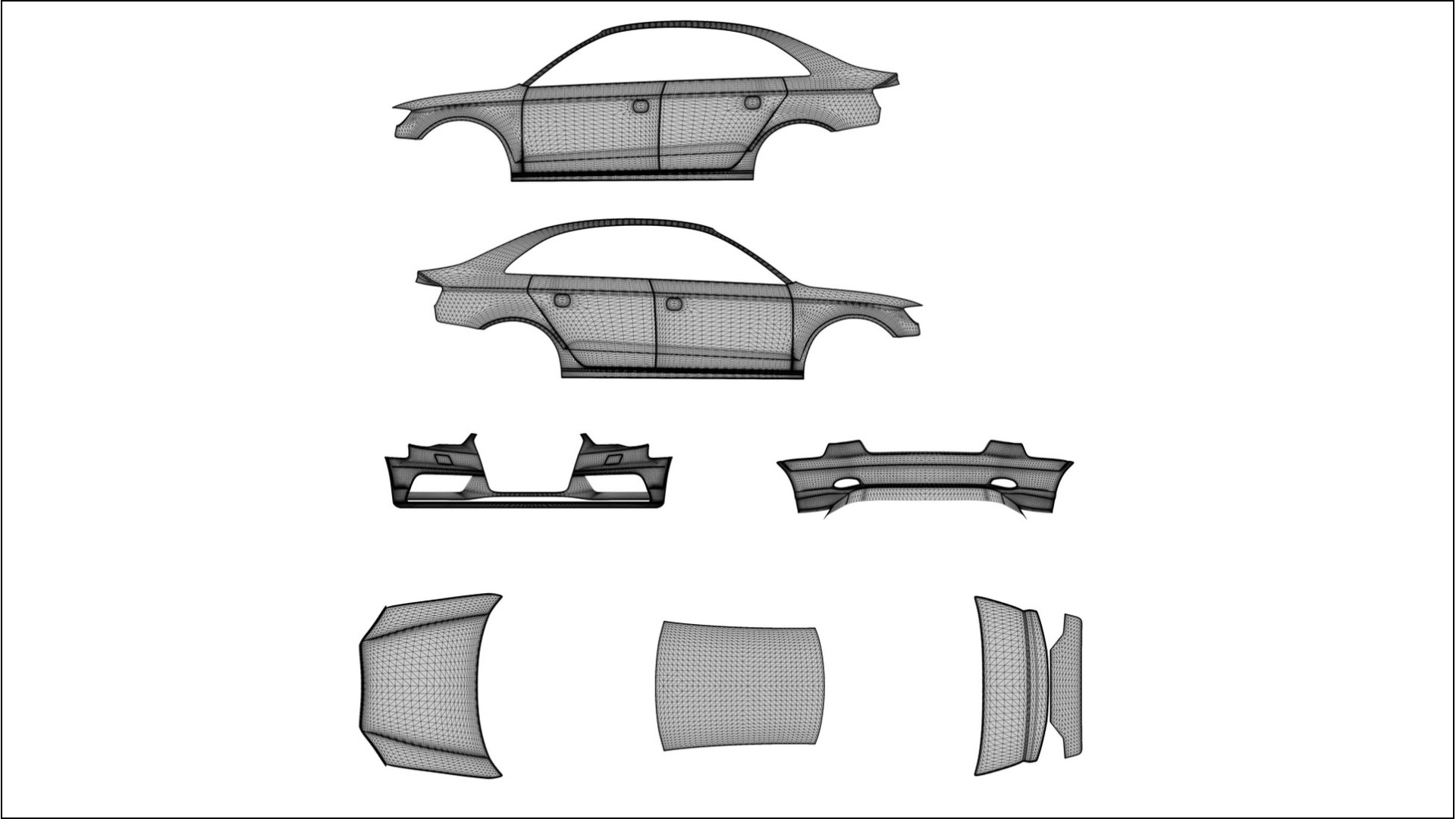 Audi A3 8V sedan prefacelift pre-LCI NINJA TURTLES – Design-Wrap PPF-Kit aus bedruckbarer Polyurethanfolie 2