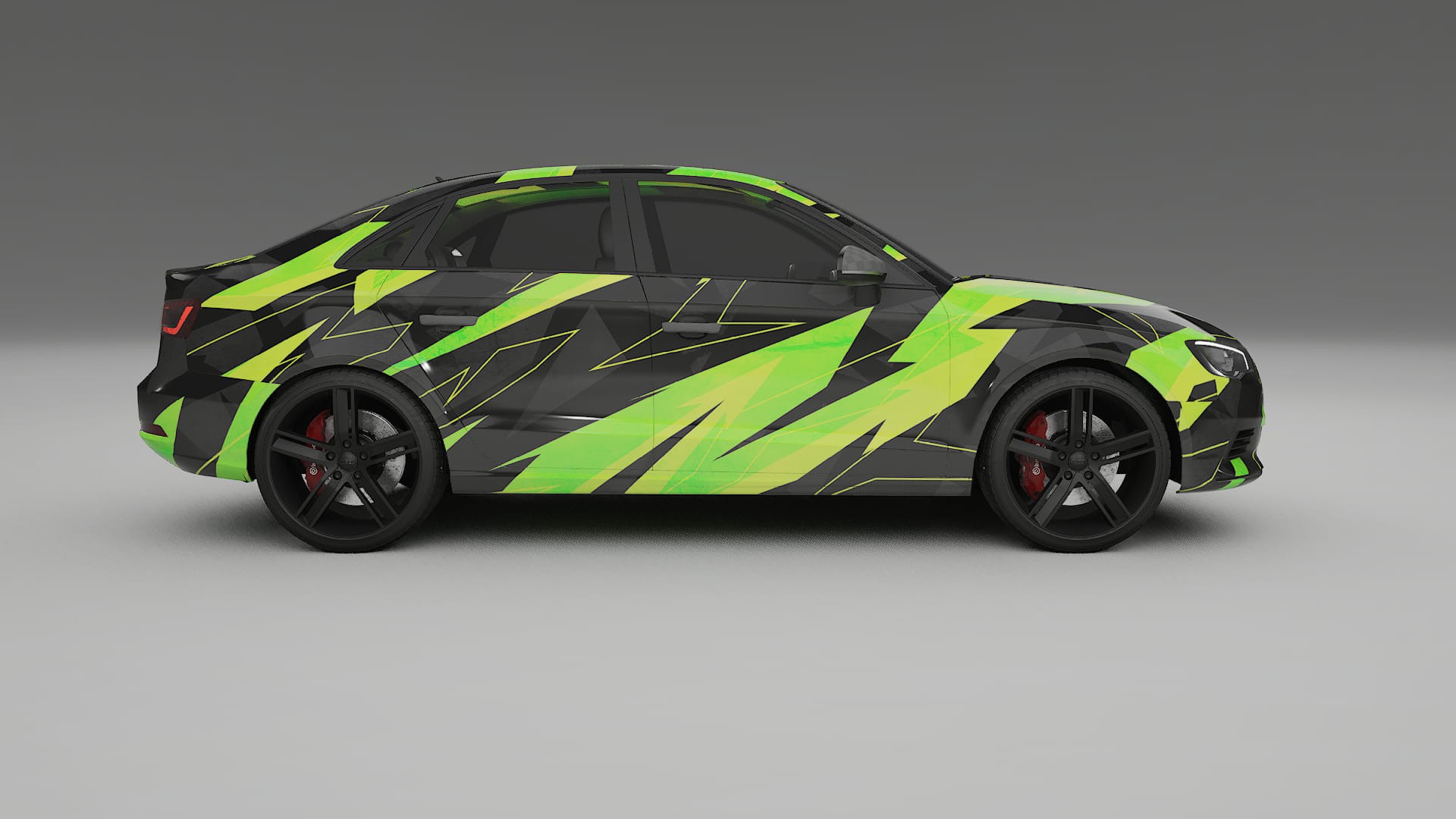 Audi A3 8V sedan prefacelift NINJA TURTLES Designed Wrap PPF Kit – Printable Polyurethane Film