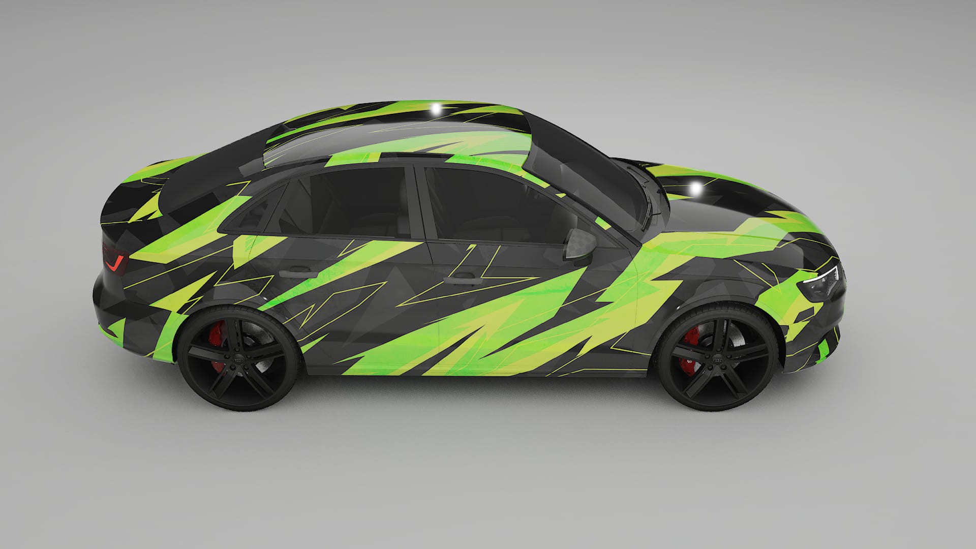 Audi A3 8V sedan prefacelift NINJA TURTLES Designed Wrap PPF Kit – Printable Polyurethane Film