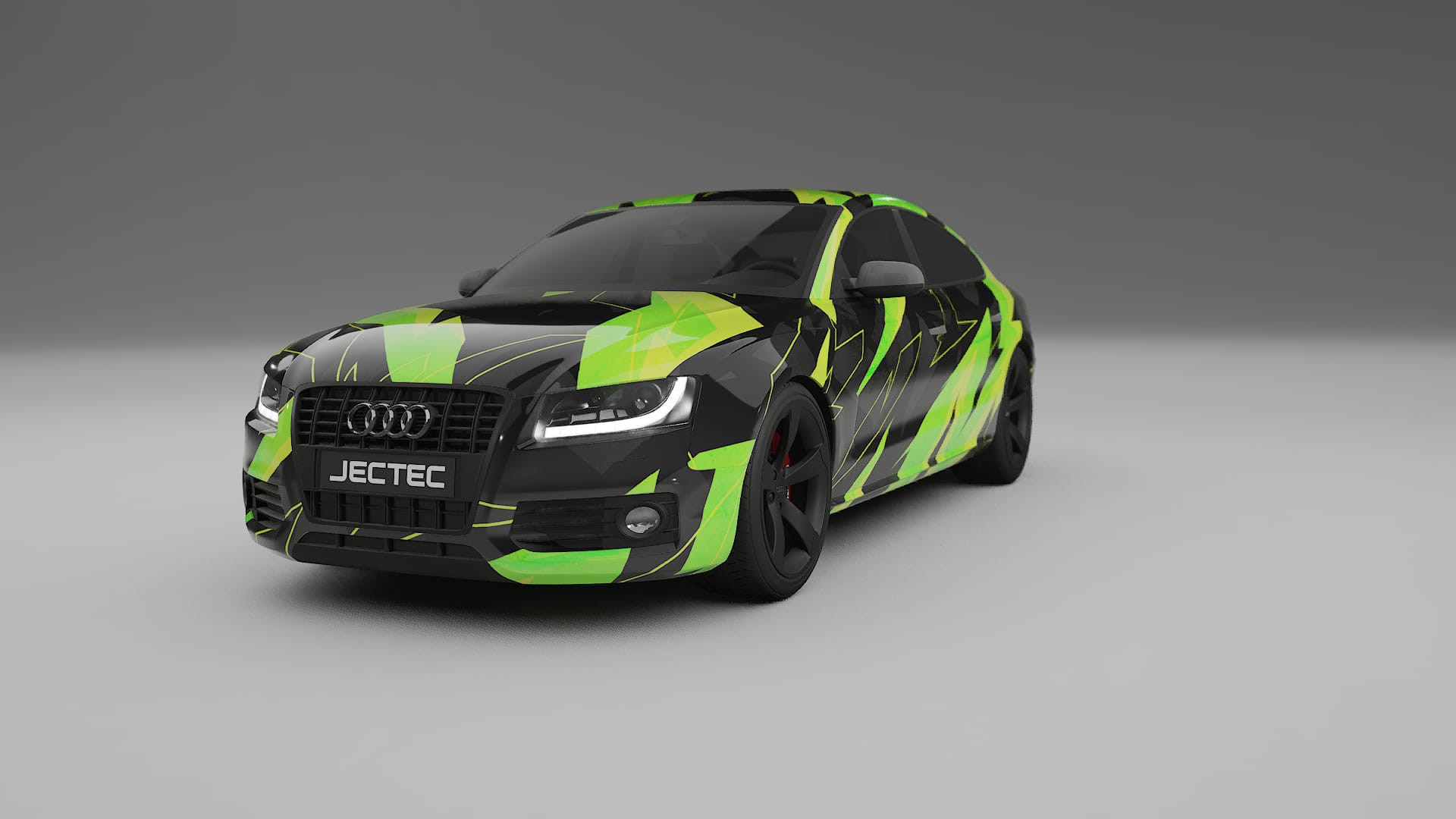 Audi A5 8T Sportback prefacelift pre-LCI NINJA TURTLES – Design-Wrap PPF-Kit aus bedruckbarer Polyurethanfolie