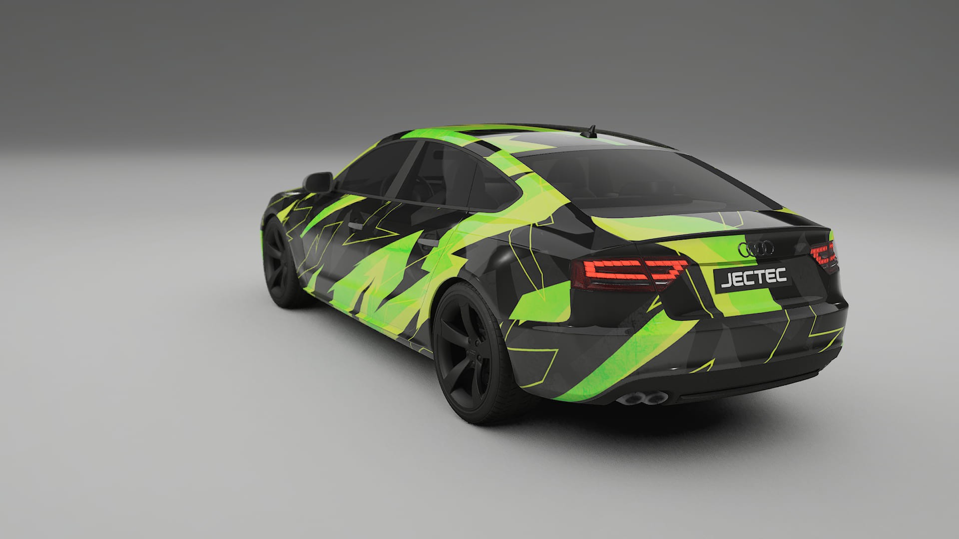 Audi A5 8T Sportback prefacelift pre-LCI NINJA TURTLES – Design-Wrap PPF-Kit aus bedruckbarer Polyurethanfolie