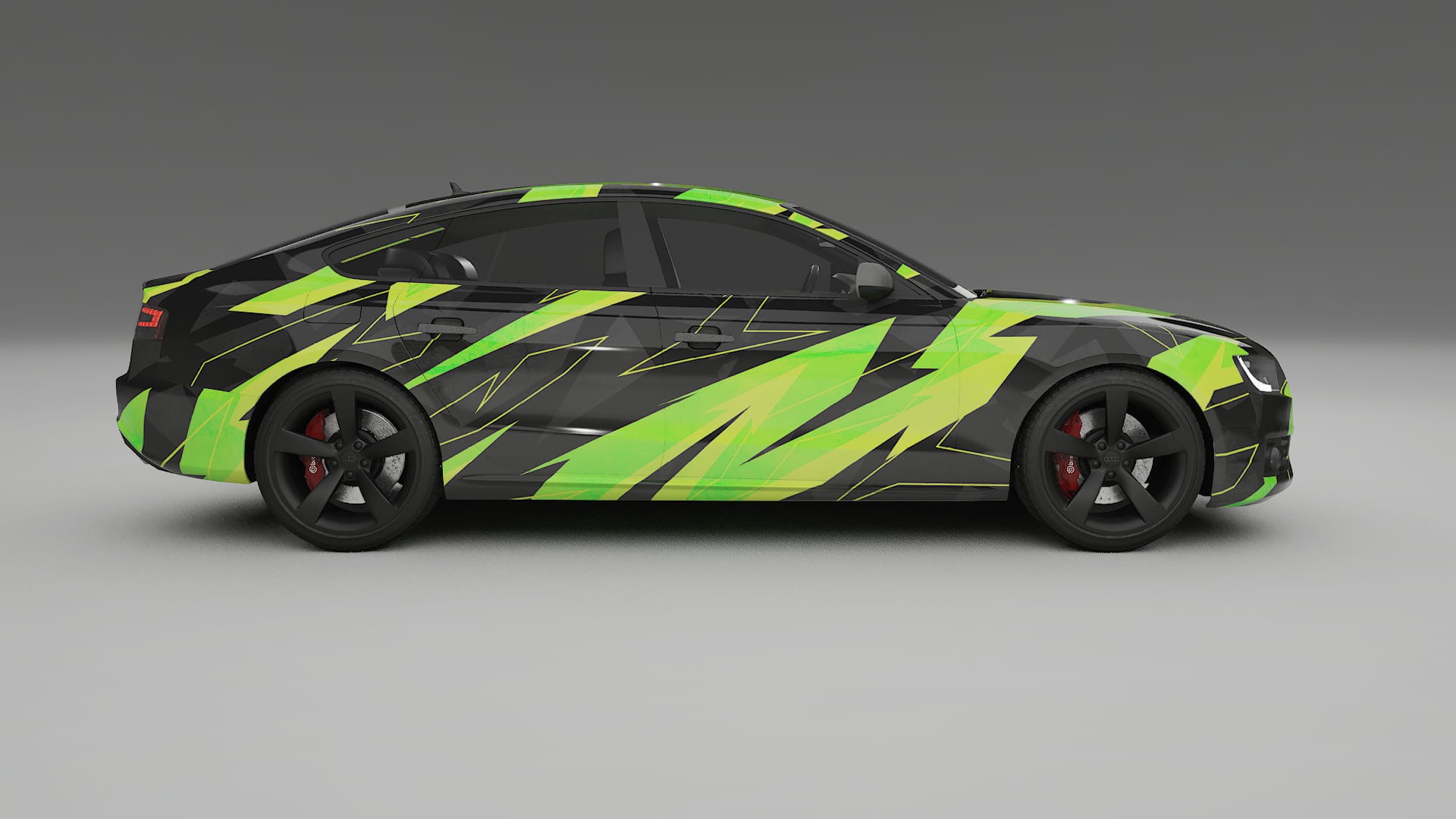 Audi A5 8T Sportback prefacelift pre-LCI NINJA TURTLES Designed Wrap PPF Kit – Printable Polyurethane Film