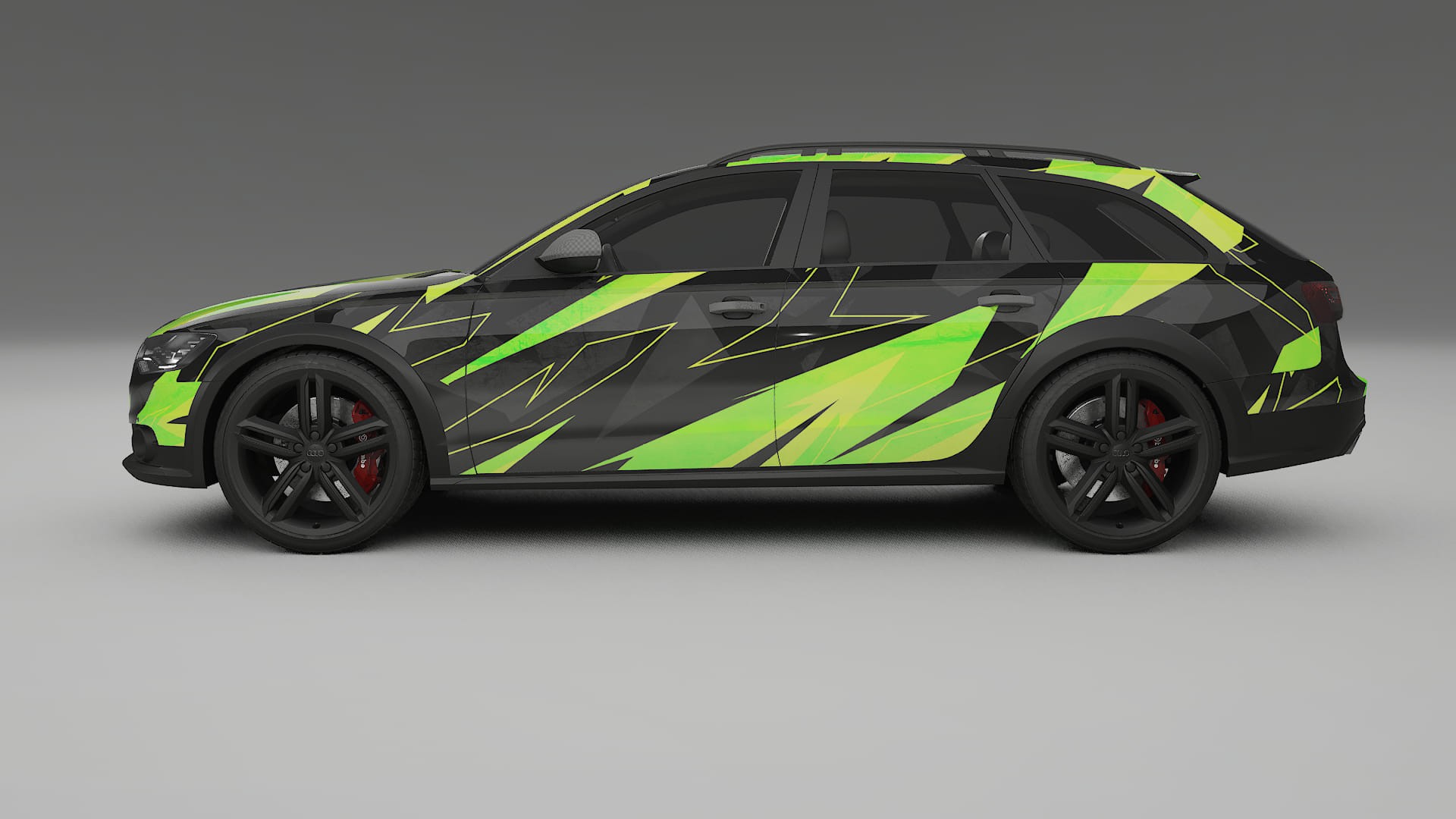 Audi A6 Allroad C7 prefacelift pre-LCI NINJA TURTLES – Design-Wrap PPF-Kit aus bedruckbarer Polyurethanfolie