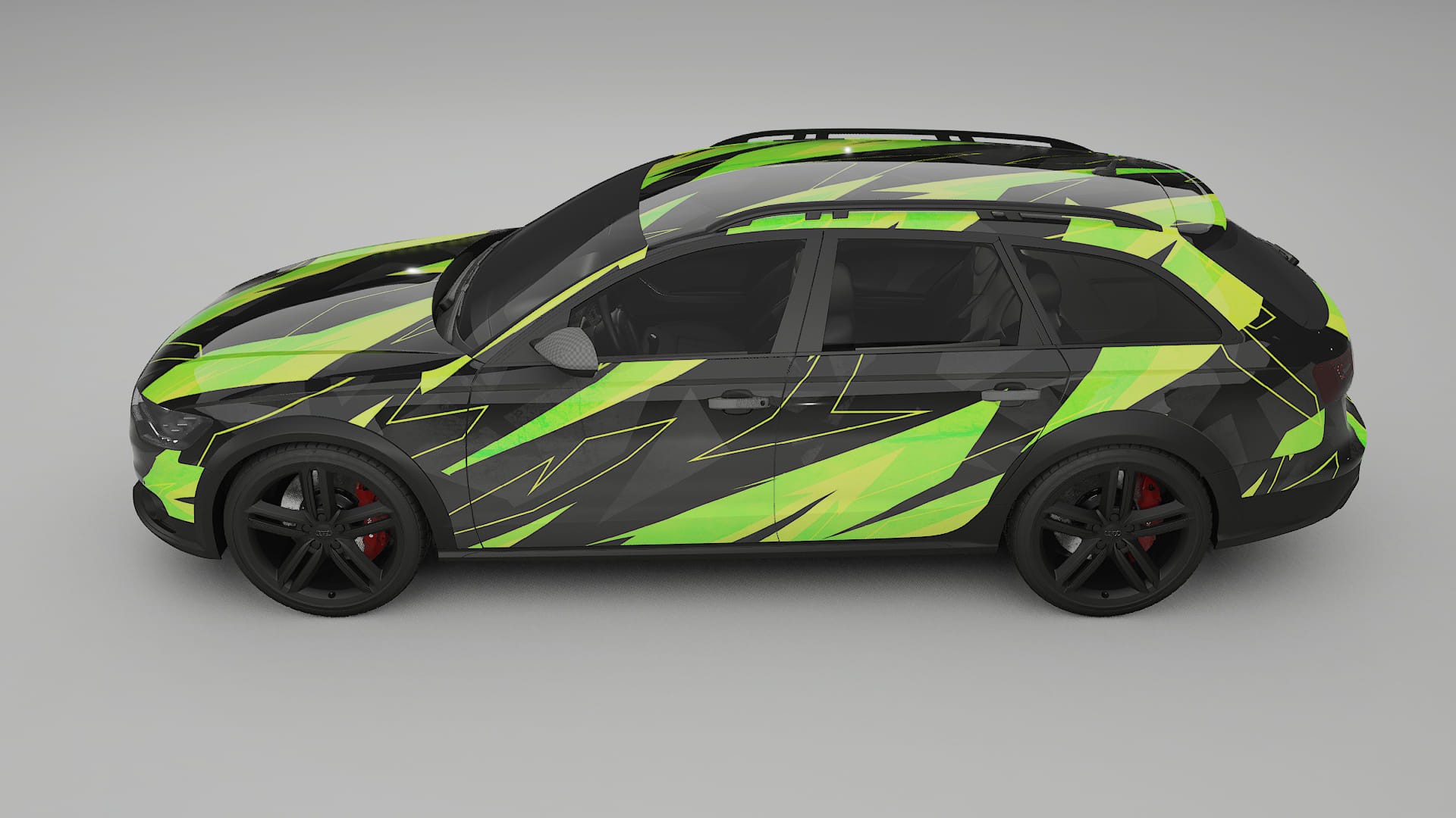 Audi A6 Allroad C7 prefacelift pre-LCI NINJA TURTLES – Design-Wrap PPF-Kit aus bedruckbarer Polyurethanfolie