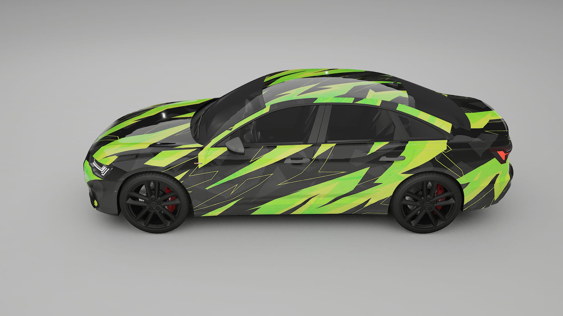 Audi A6 S-Line C8 NINJA TURTLES – Design-Wrap PPF-Kit aus bedruckbarer Polyurethanfolie