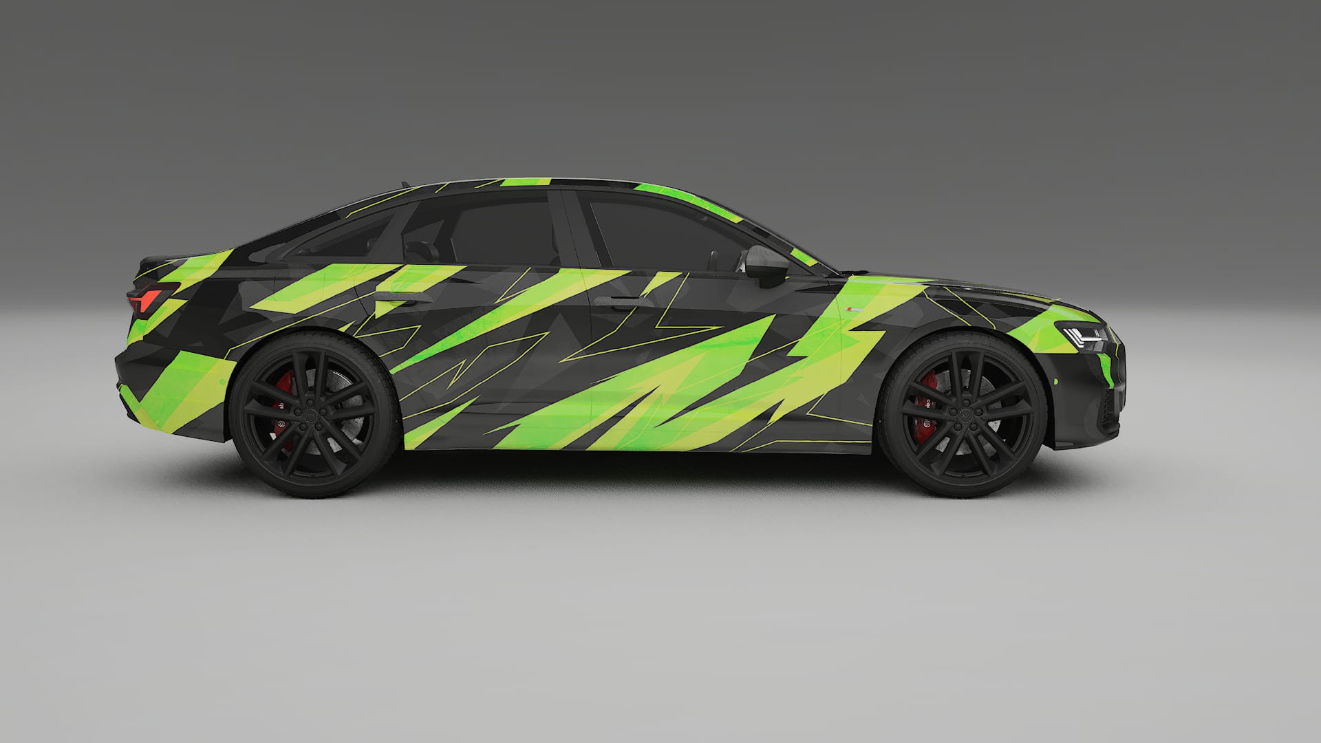 Audi A6 S-Line C8 NINJA TURTLES – Design-Wrap PPF-Kit aus bedruckbarer Polyurethanfolie