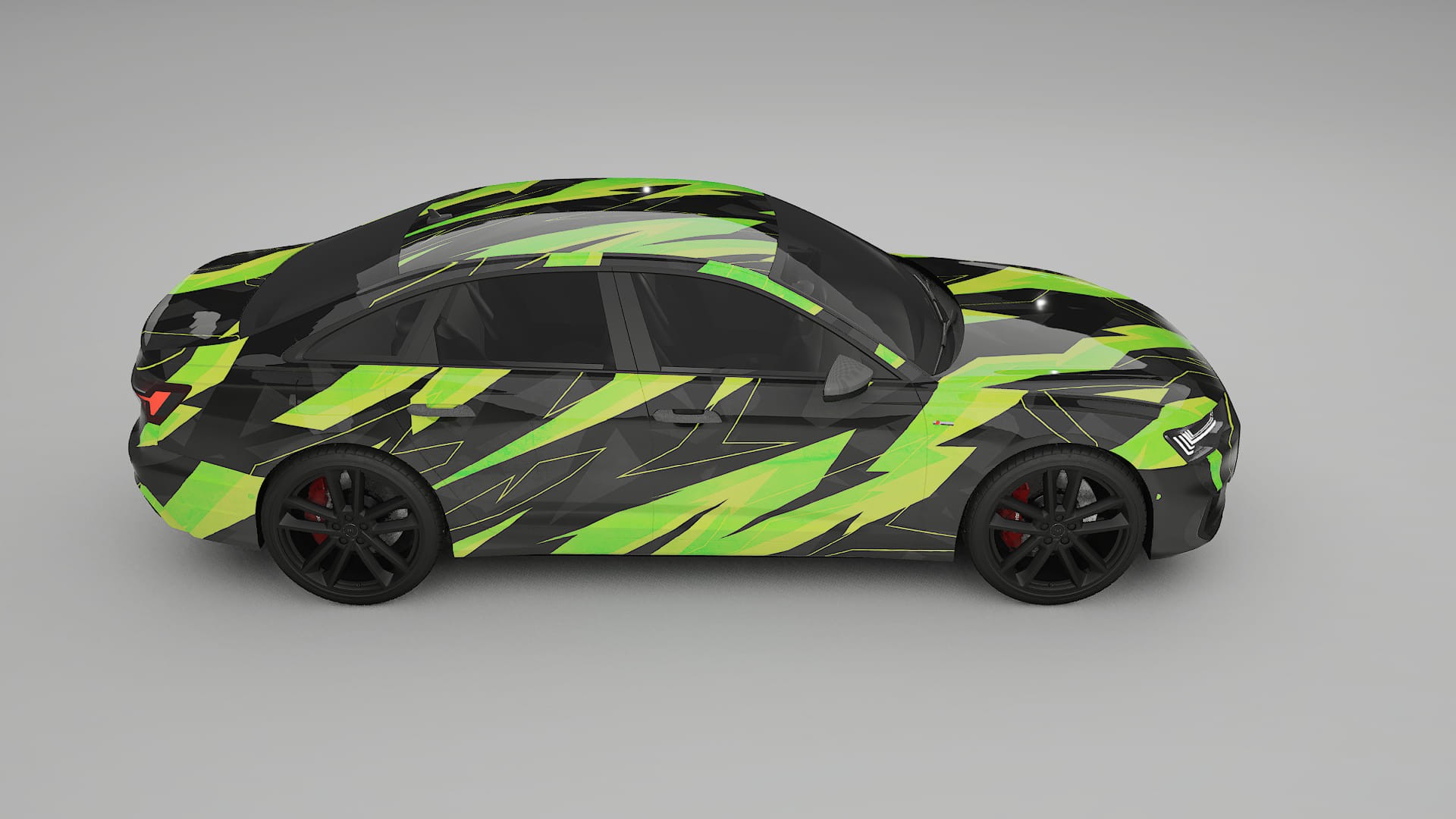 Audi A6 S-Line C8 NINJA TURTLES – Design-Wrap PPF-Kit aus bedruckbarer Polyurethanfolie