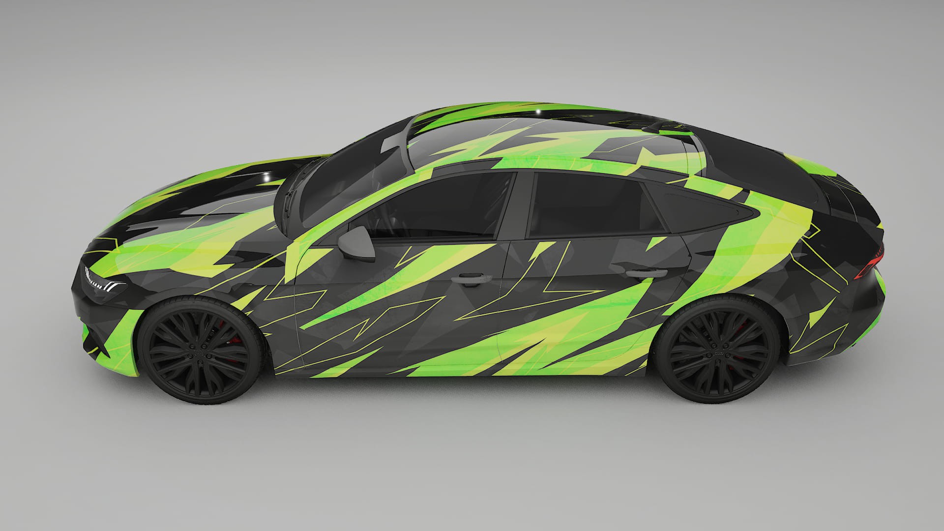 Audi A7 C8 Sportback prefacelift pre-LCI NINJA TURTLES Designed Wrap PPF Kit – Printable Polyurethane Film