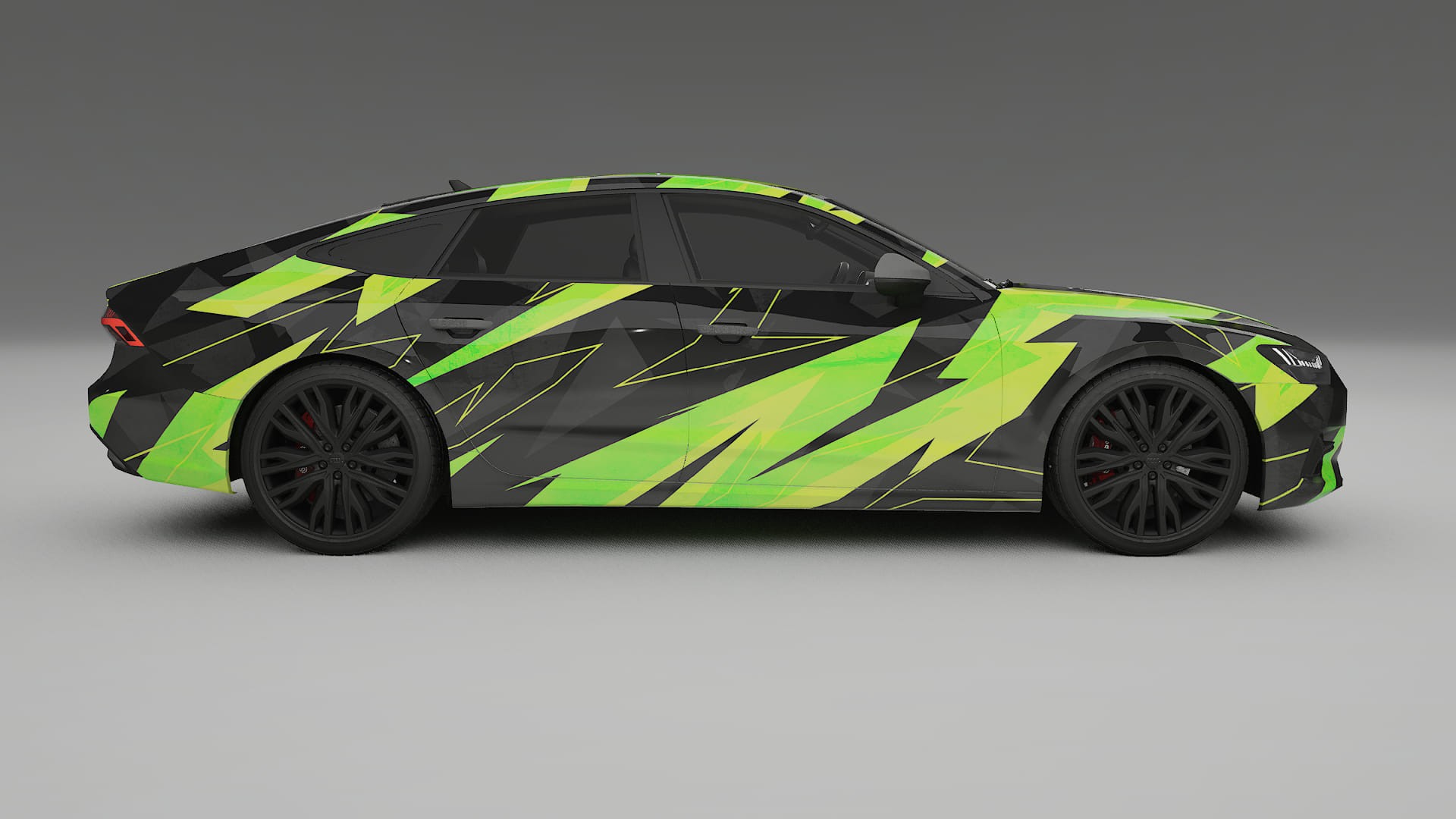 Audi A7 C8 Sportback prefacelift pre-LCI NINJA TURTLES – Design-Wrap PPF-Kit aus bedruckbarer Polyurethanfolie