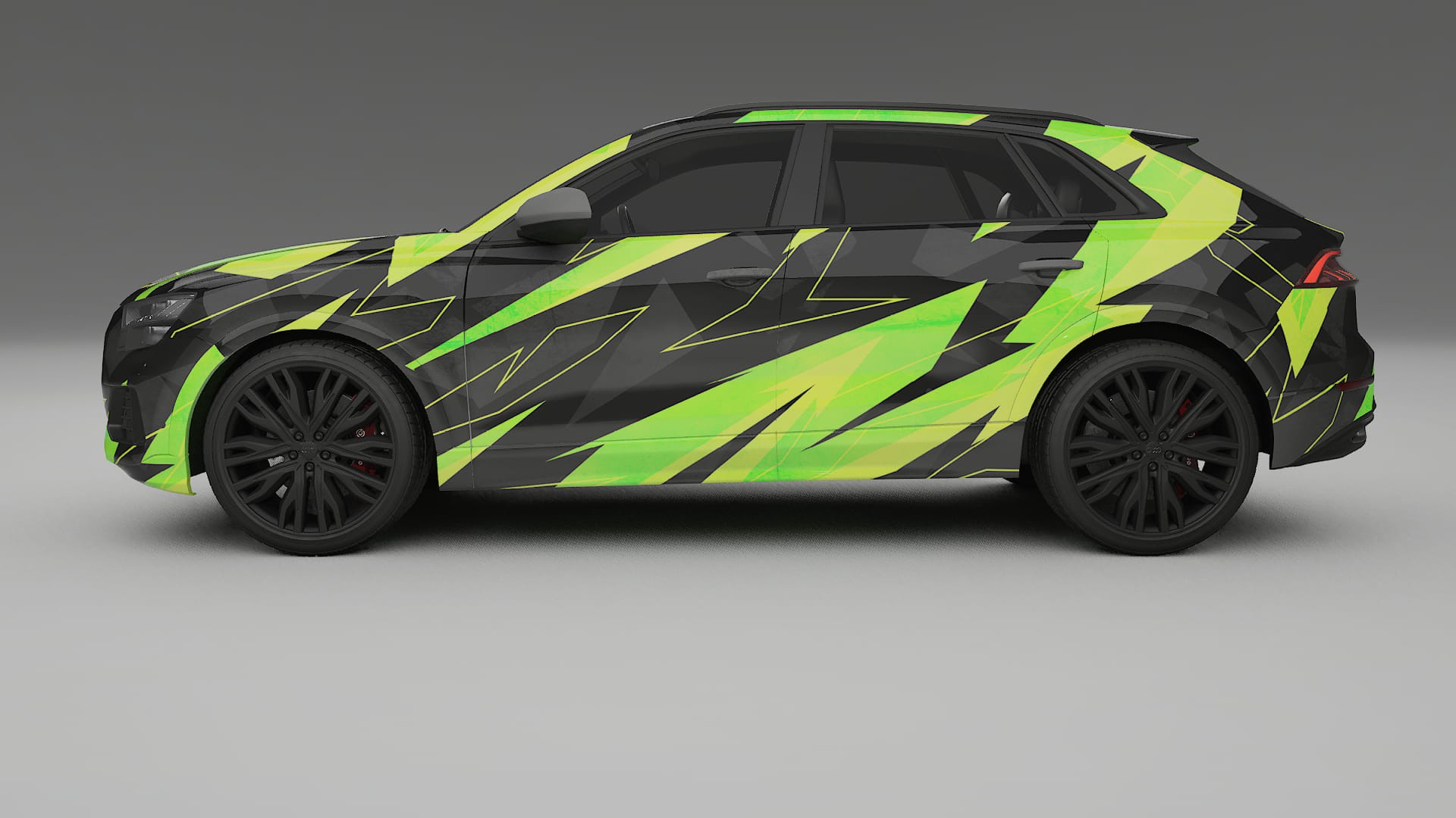 Audi Q8 F1 prefacelift pre-LCI NINJA TURTLES – Design-Wrap PPF-Kit aus bedruckbarer Polyurethanfolie
