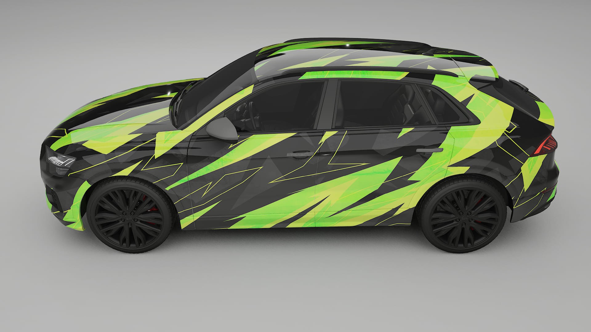 Audi Q8 F1 prefacelift pre-LCI NINJA TURTLES – Design-Wrap PPF-Kit aus bedruckbarer Polyurethanfolie