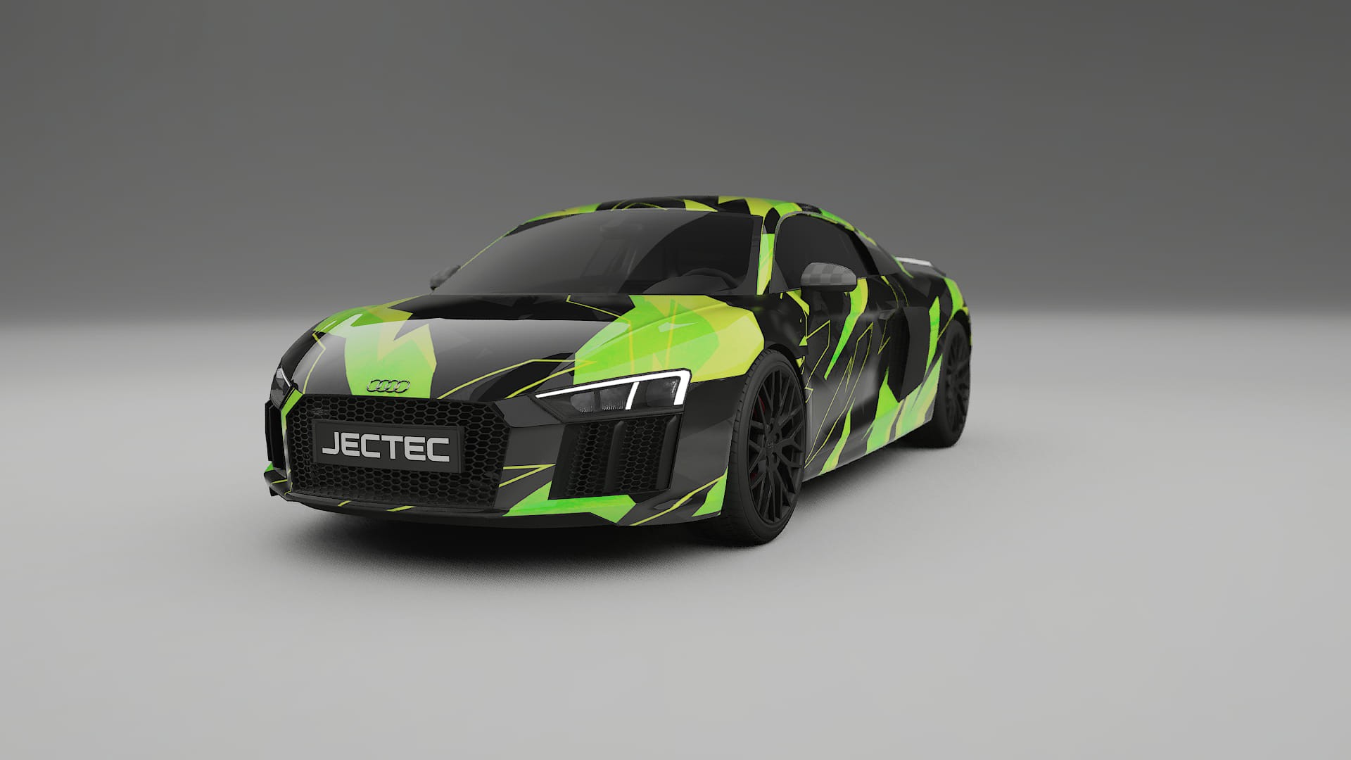 Audi R8 typ-4S prefacelift pre-LCI NINJA TURTLES Designed Wrap PPF Kit – Printable Polyurethane Film