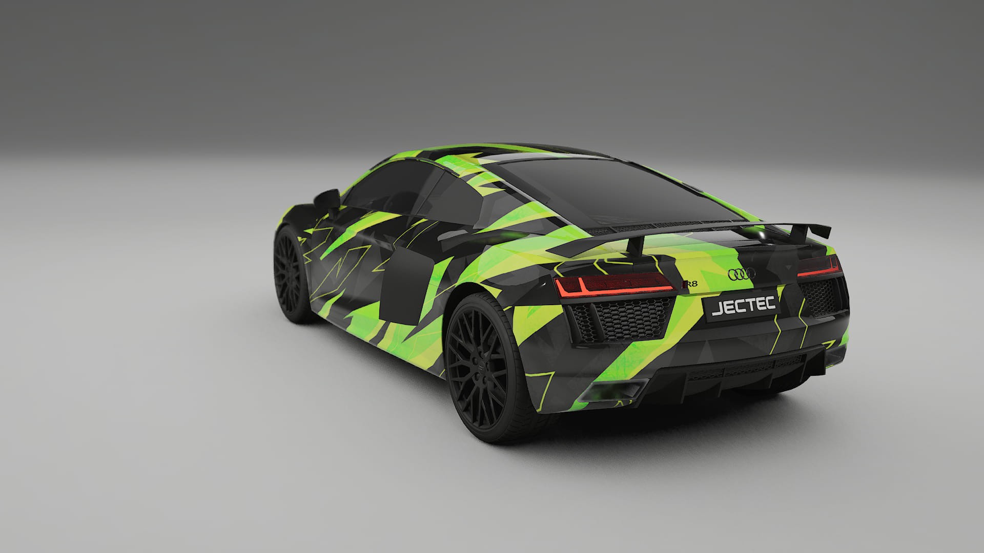 Audi R8 typ-4S prefacelift pre-LCI NINJA TURTLES – Design-Wrap PPF-Kit aus bedruckbarer Polyurethanfolie