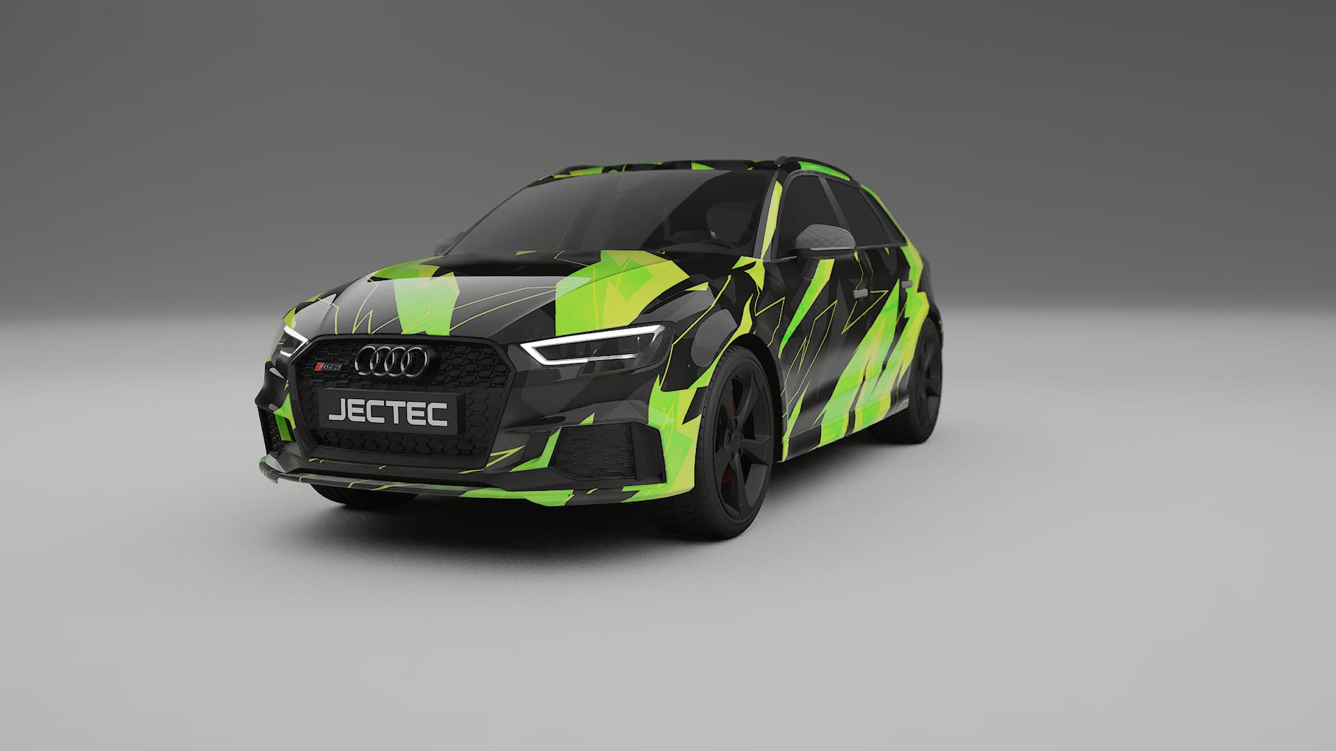 Audi RS3 Sportback 8V facelift LCI NINJA TURTLES Designed Wrap PPF Kit – Printable Polyurethane Film
