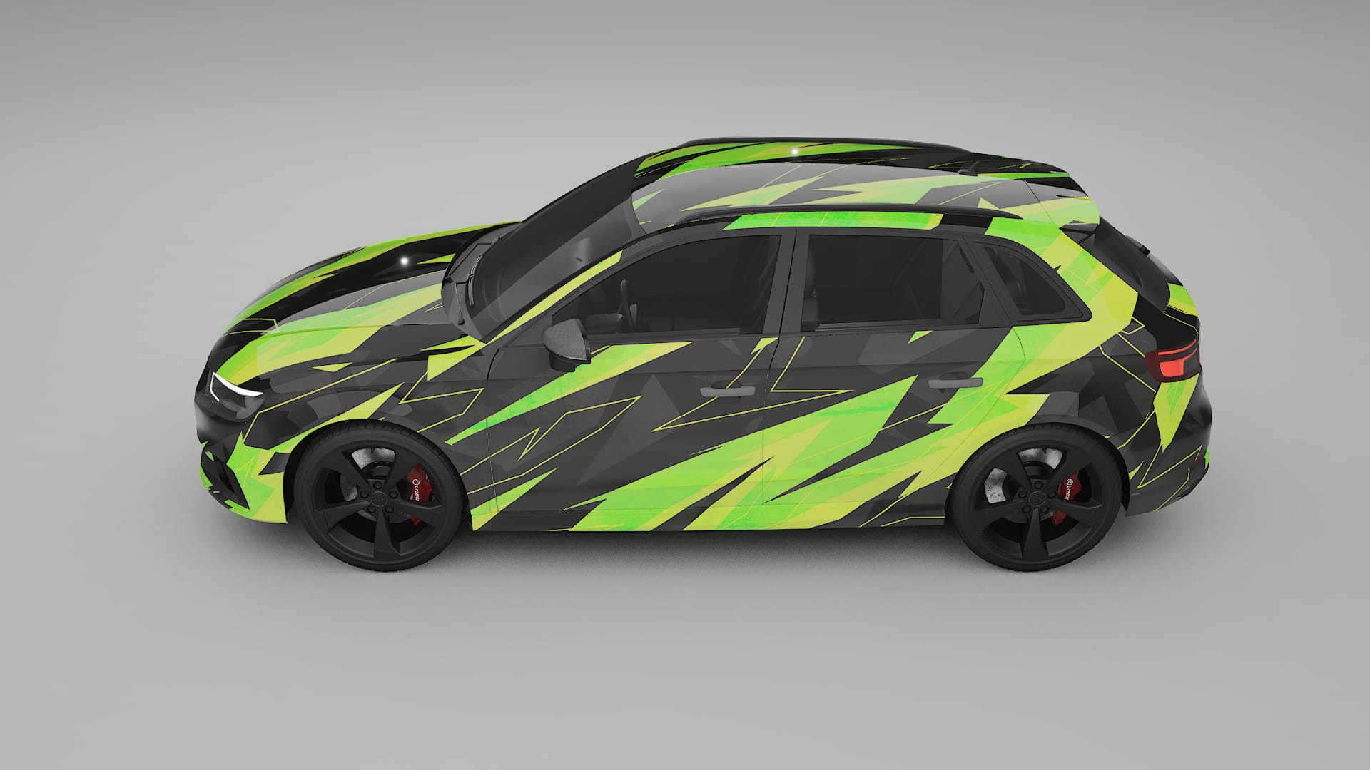 Audi RS3 Sportback 8V facelift LCI NINJA TURTLES Designed Wrap PPF Kit – Printable Polyurethane Film