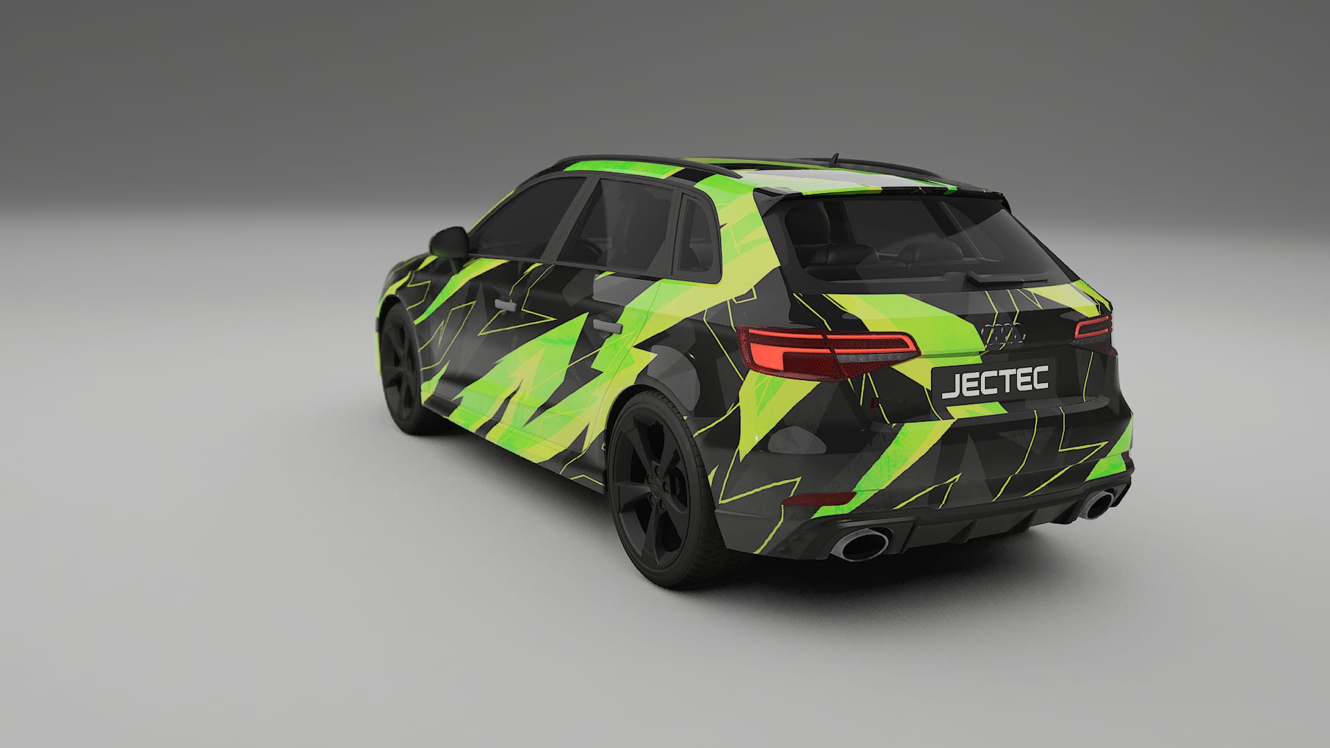 Audi RS3 Sportback 8V facelift LCI NINJA TURTLES – Design-Wrap PPF-Kit aus bedruckbarer Polyurethanfolie