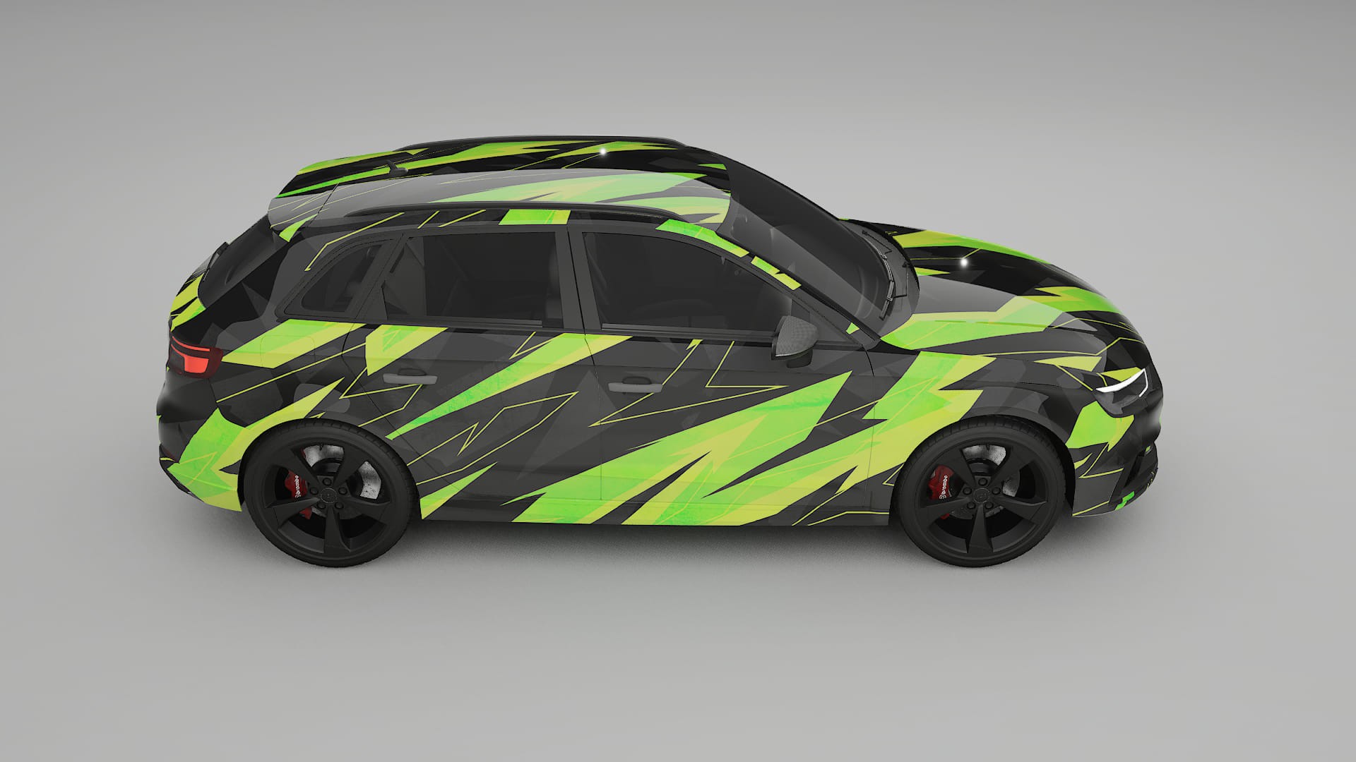 Audi RS3 Sportback 8V facelift LCI NINJA TURTLES Designed Wrap PPF Kit – Printable Polyurethane Film