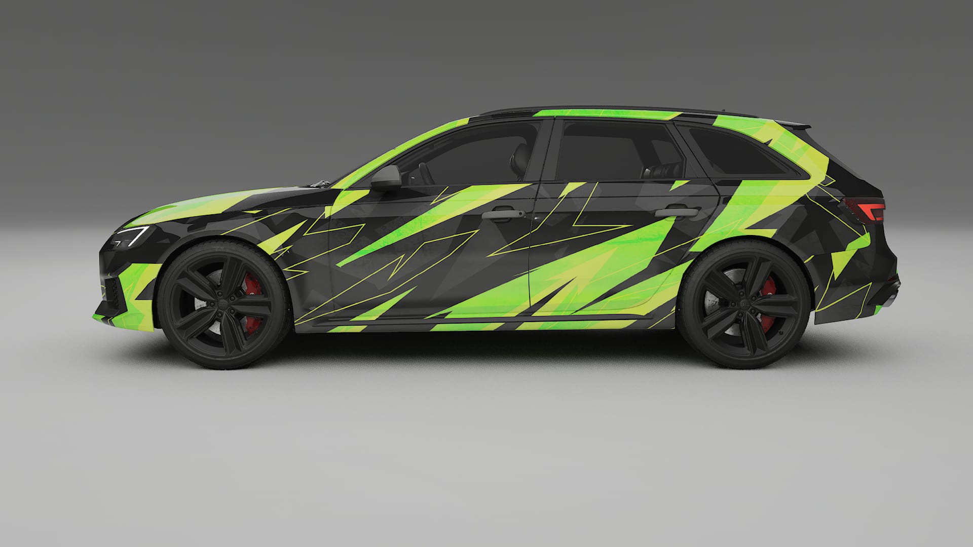 Audi RS4 Avant B9 prefacelift pre-LCI NINJA TURTLES Designed Wrap PPF Kit – Printable Polyurethane Film