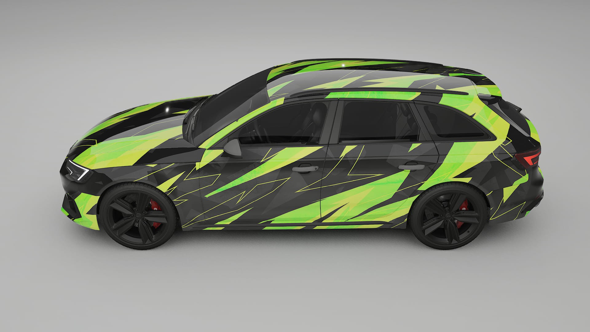 Audi RS4 Avant B9 prefacelift pre-LCI NINJA TURTLES Designed Wrap PPF Kit – Printable Polyurethane Film