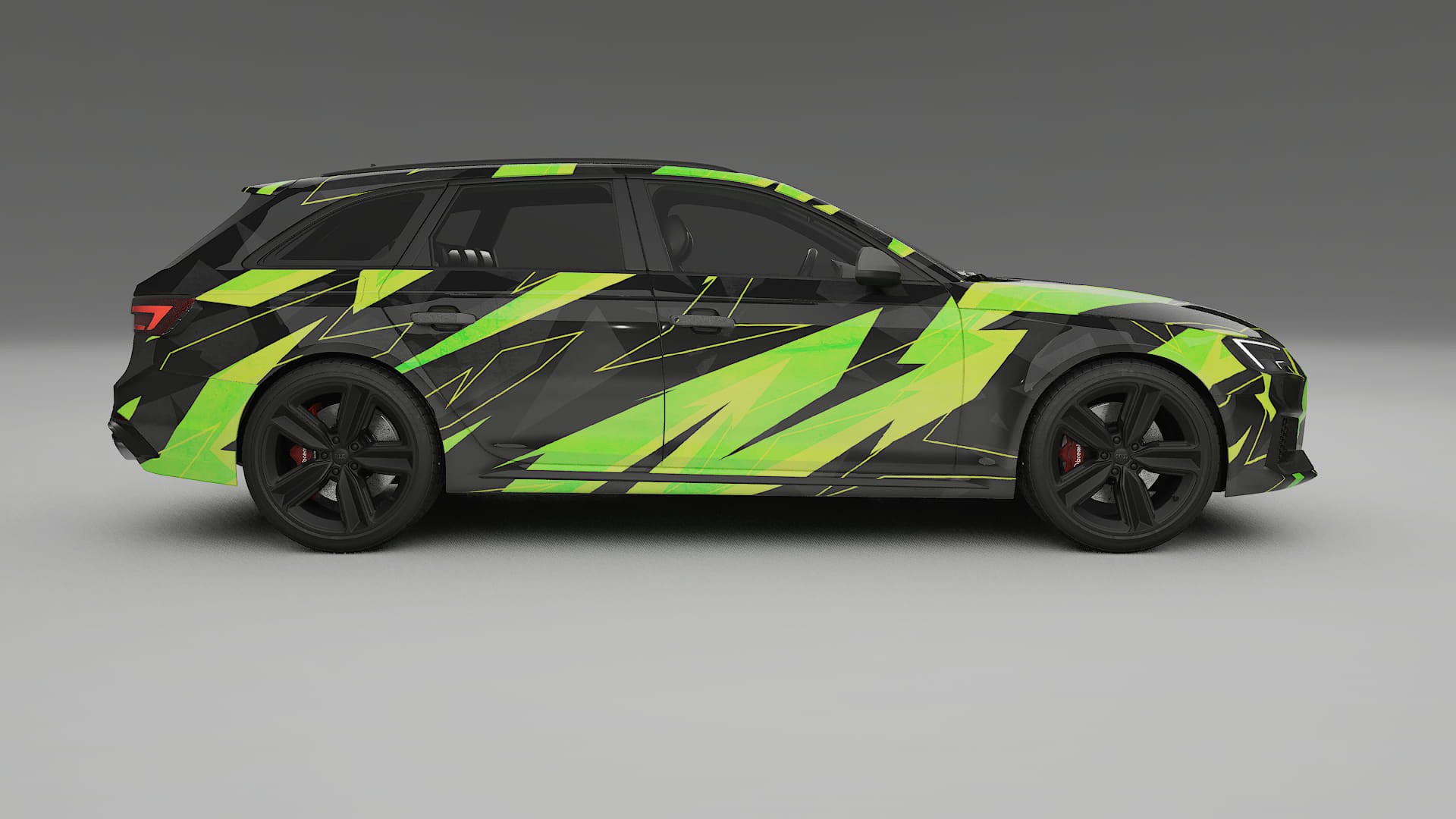 Audi RS4 Avant B9 prefacelift pre-LCI NINJA TURTLES – Design-Wrap PPF-Kit aus bedruckbarer Polyurethanfolie