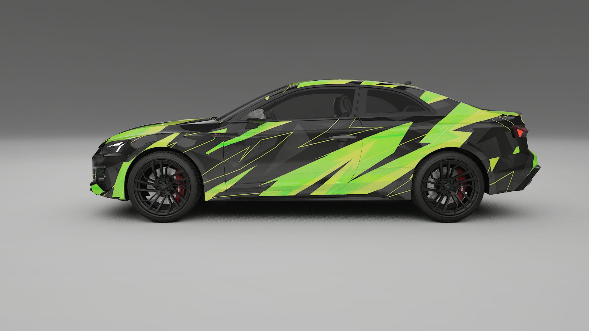 Audi RS5 Coupe B9 facelift pre-LCI NINJA TURTLES Designed Wrap PPF Kit – Printable Polyurethane Film