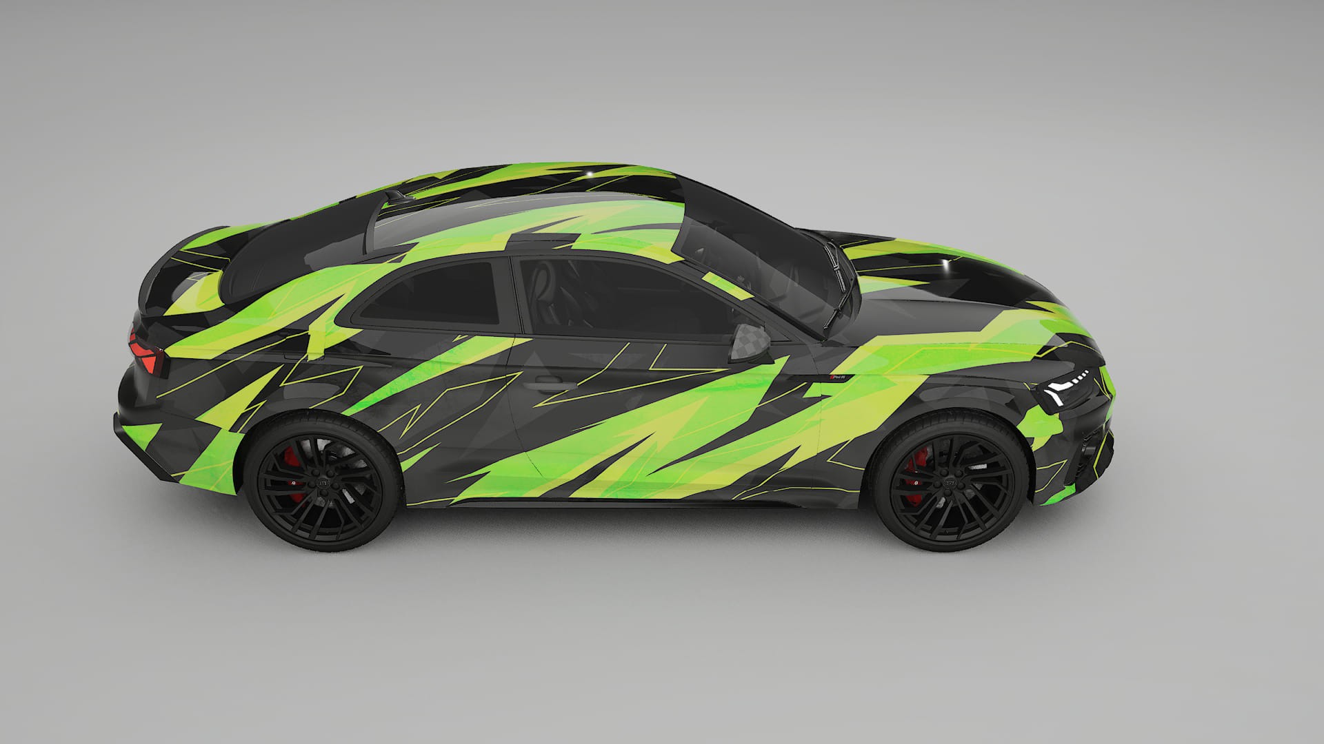 Audi RS5 Coupe B9 facelift pre-LCI NINJA TURTLES – Design-Wrap PPF-Kit aus bedruckbarer Polyurethanfolie