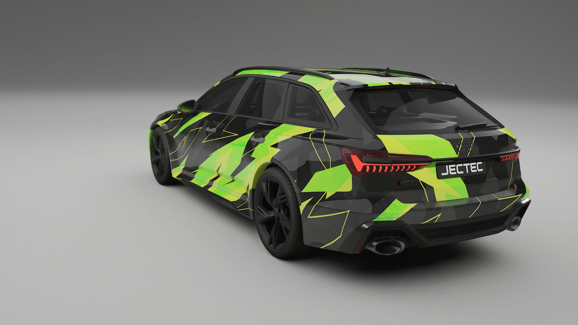 Audi RS6 Avant C8 facelift LCI NINJA TURTLES – Design-Wrap PPF-Kit aus bedruckbarer Polyurethanfolie