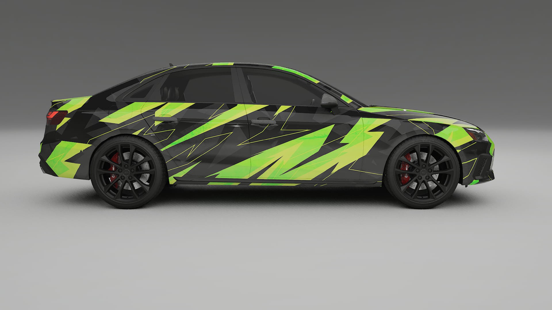 Audi S4 Sedan B9 facelift LCI NINJA TURTLES Designed Wrap PPF Kit – Printable Polyurethane Film