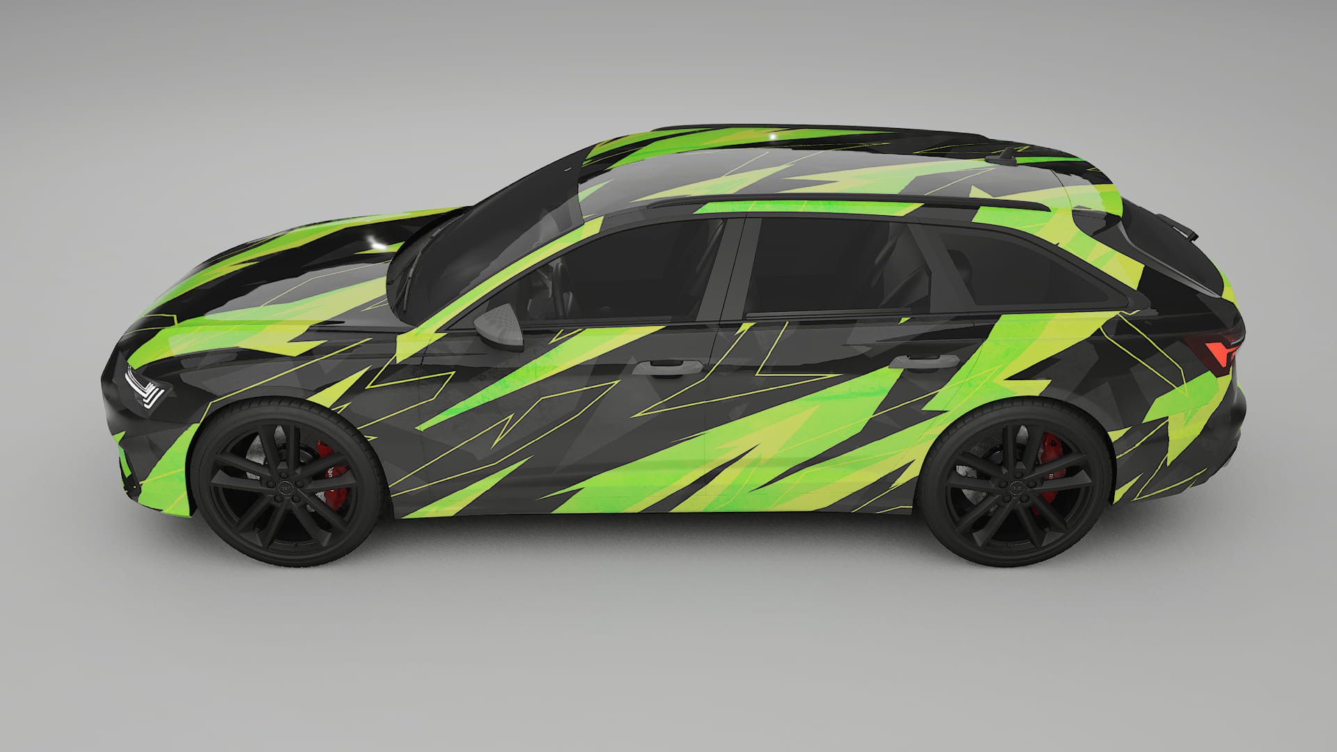 Audi S6 Avant prefacelift pre-LCI C8 NINJA TURTLES Designed Wrap PPF Kit – Printable Polyurethane Film