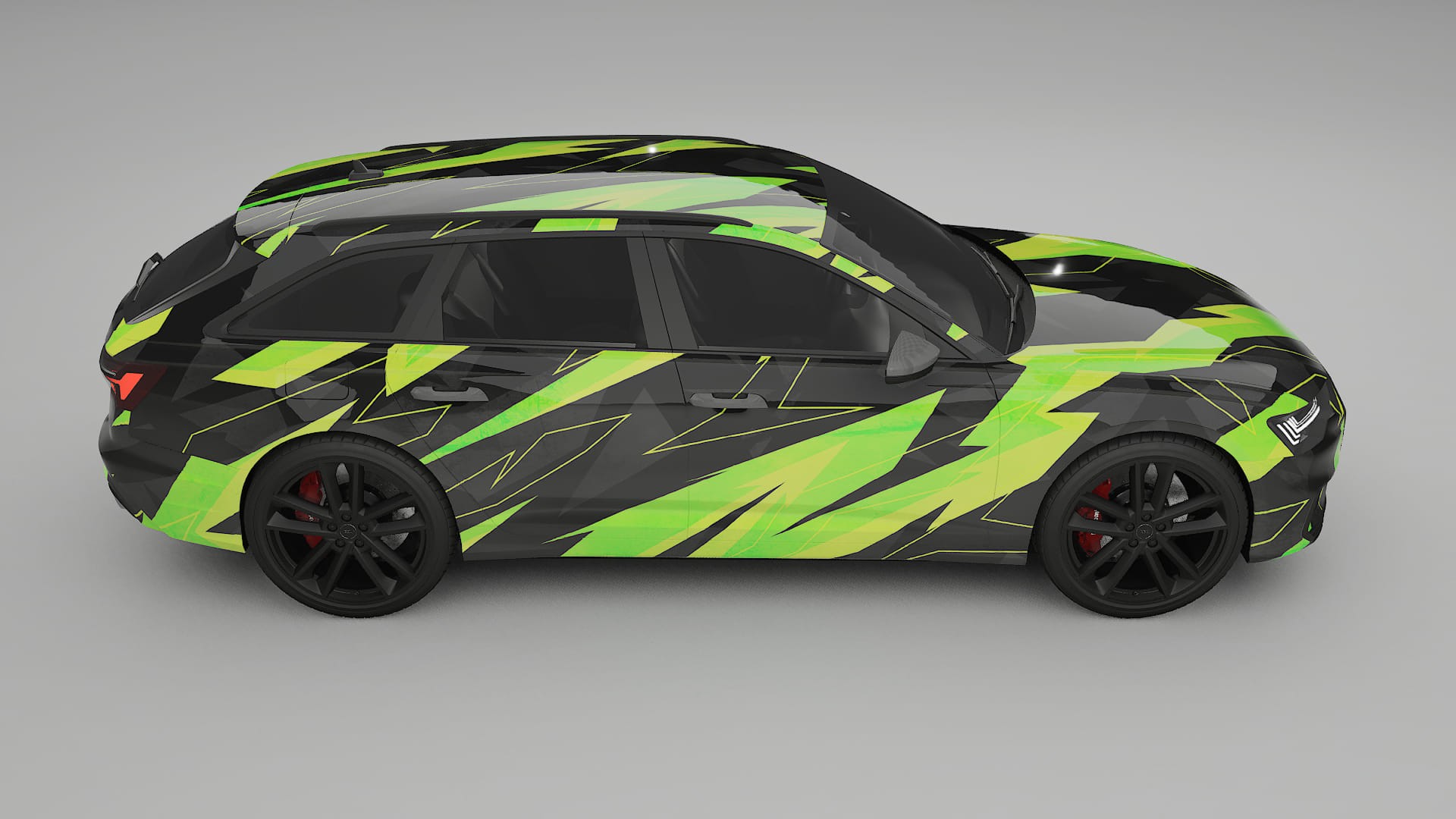 Audi S6 Avant prefacelift pre-LCI C8 NINJA TURTLES Designed Wrap PPF Kit – Printable Polyurethane Film