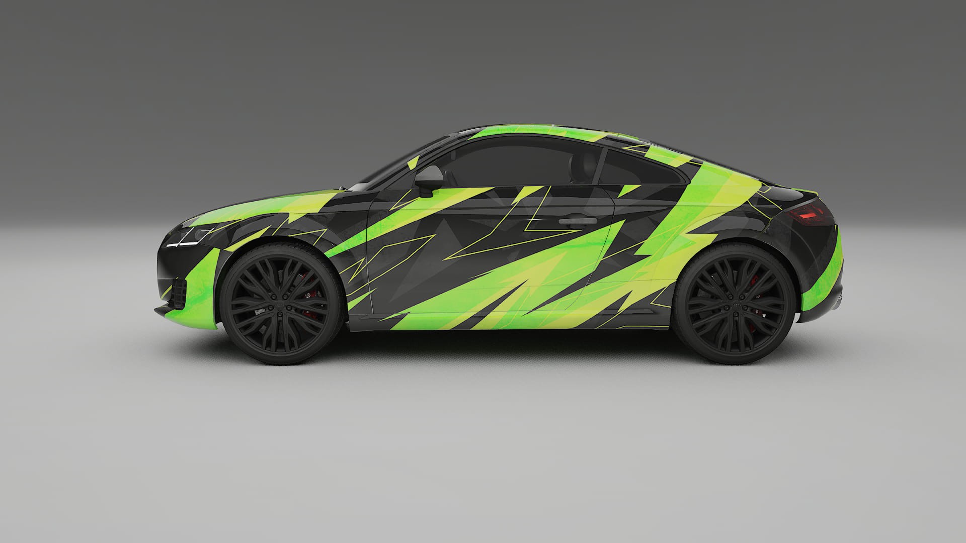Audi TT Coupe 8S prefacelift pre-LCI NINJA TURTLES Designed Wrap PPF Kit – Printable Polyurethane Film