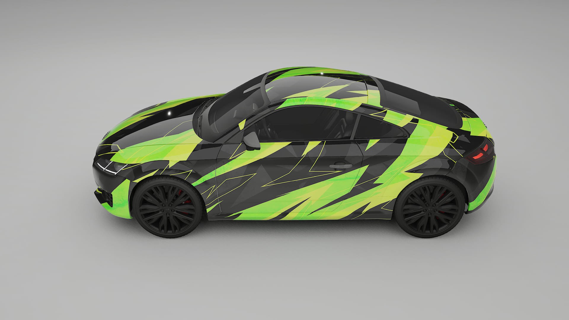 Audi TT Coupe 8S prefacelift pre-LCI NINJA TURTLES Designed Wrap PPF Kit – Printable Polyurethane Film