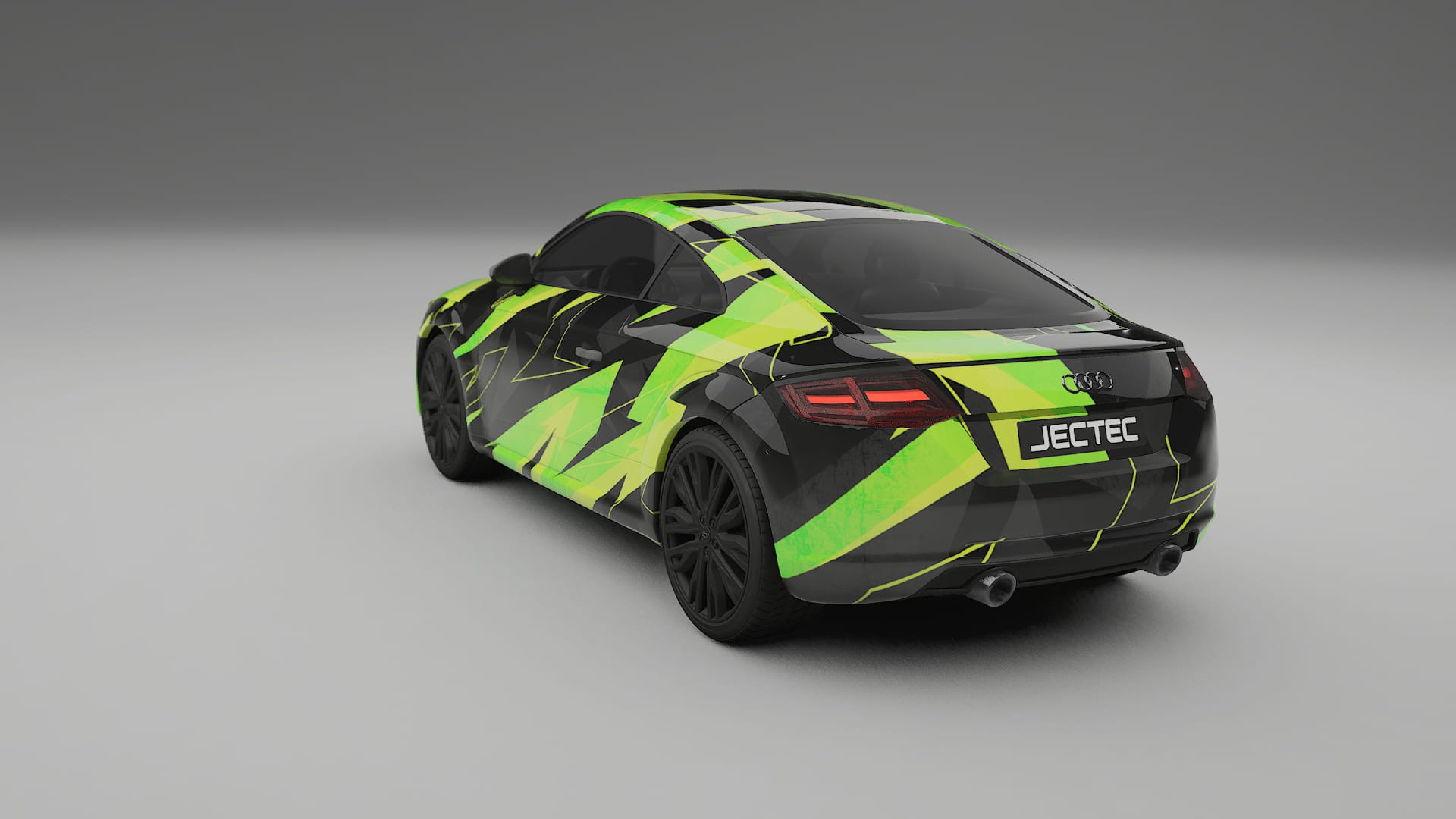 Audi TT Coupe 8S prefacelift pre-LCI NINJA TURTLES – Design-Wrap PPF-Kit aus bedruckbarer Polyurethanfolie