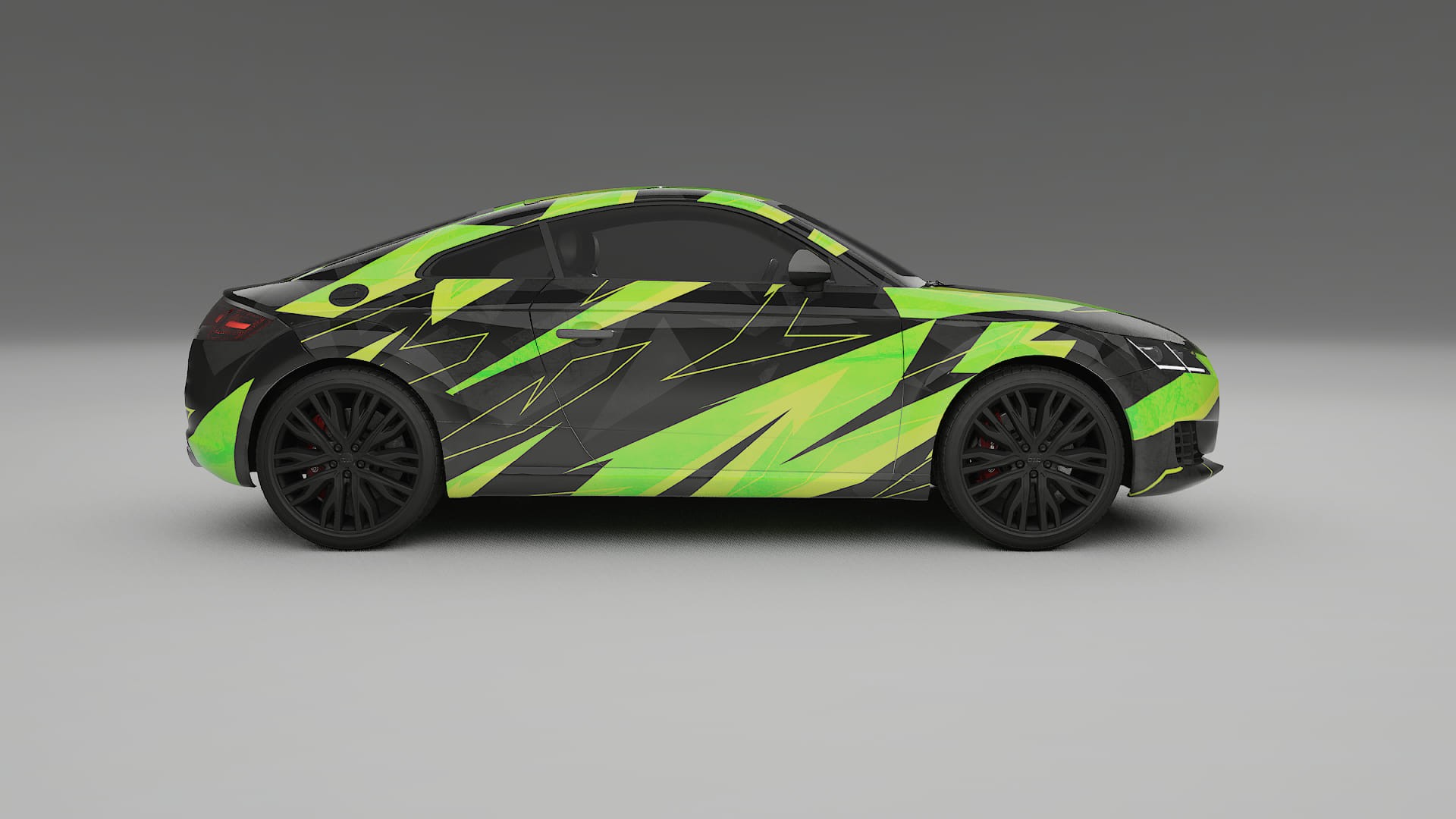 Audi TT Coupe 8S prefacelift pre-LCI NINJA TURTLES Designed Wrap PPF Kit – Printable Polyurethane Film