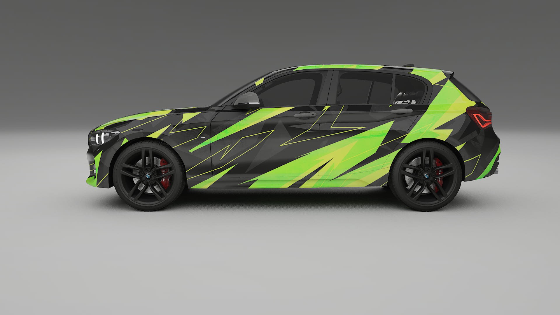 BMW 1 F20 facelift LCI NINJA TURTLES – Design-Wrap PPF-Kit aus bedruckbarer Polyurethanfolie