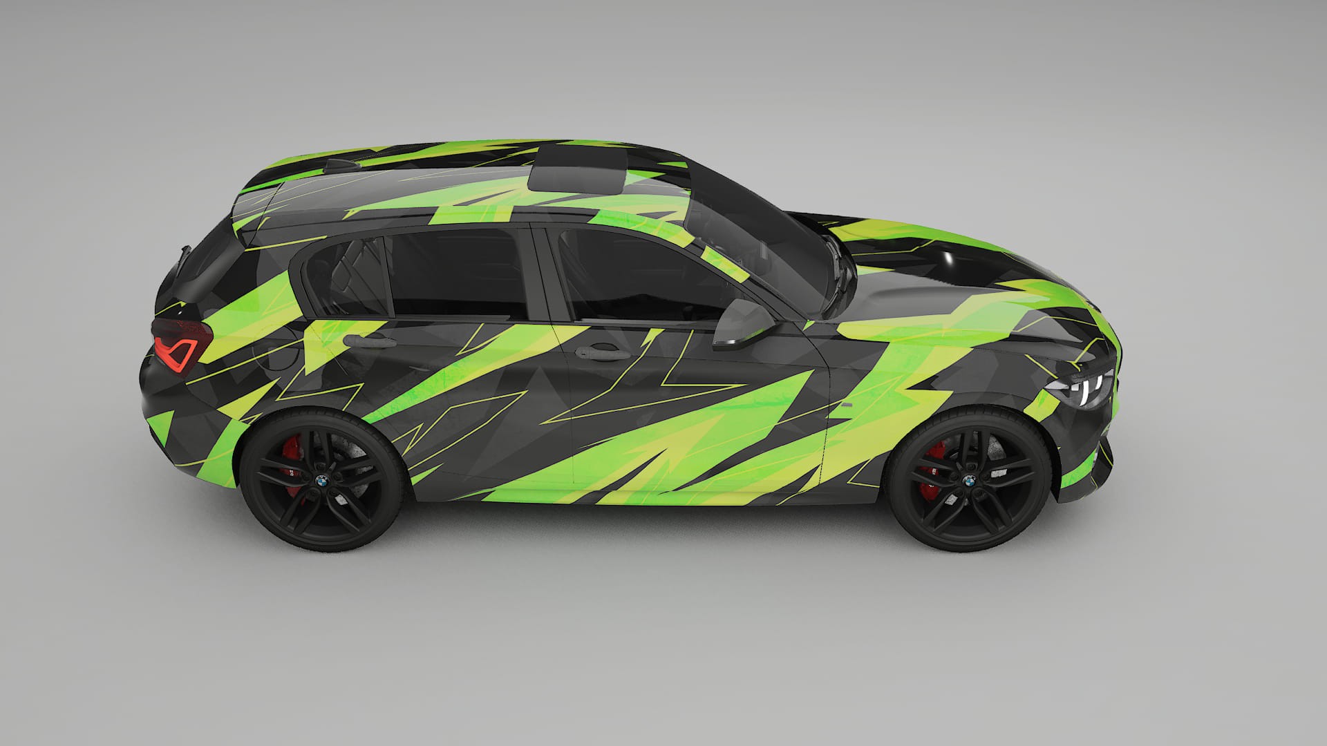 BMW 1 F20 facelift LCI NINJA TURTLES – Design-Wrap PPF-Kit aus bedruckbarer Polyurethanfolie