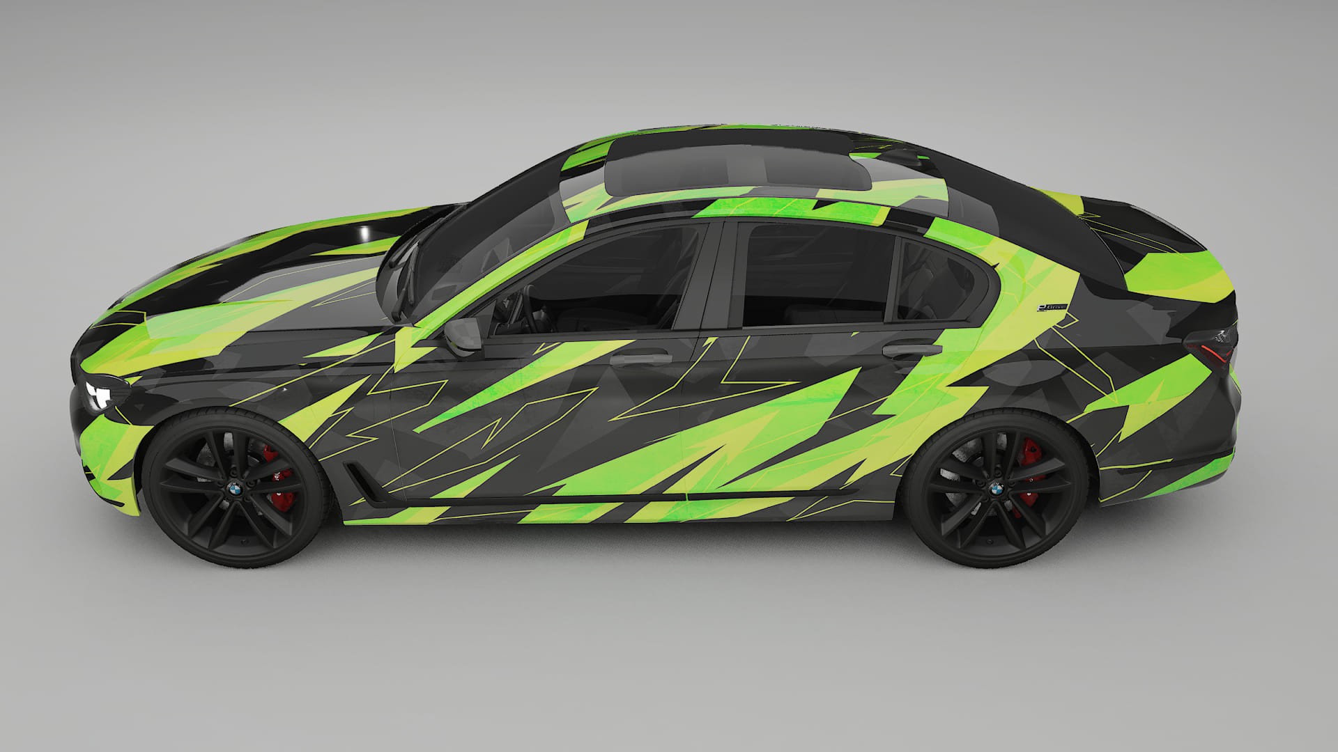 BMW 7 G11 G12 facelift LCI NINJA TURTLES – Design-Wrap PPF-Kit aus bedruckbarer Polyurethanfolie