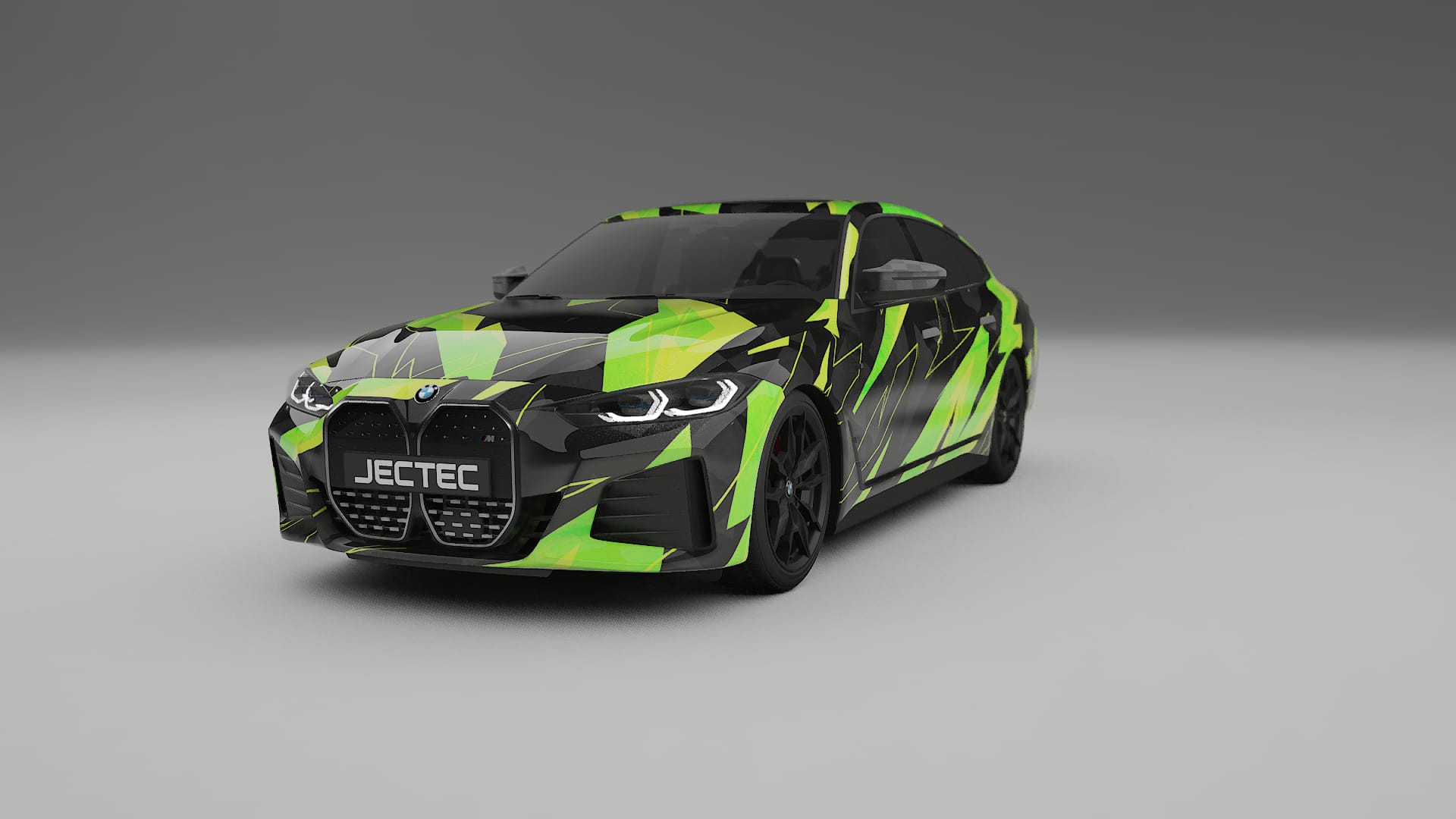 BMW I4 G26 M-Package NINJA TURTLES – Design-Wrap PPF-Kit aus bedruckbarer Polyurethanfolie