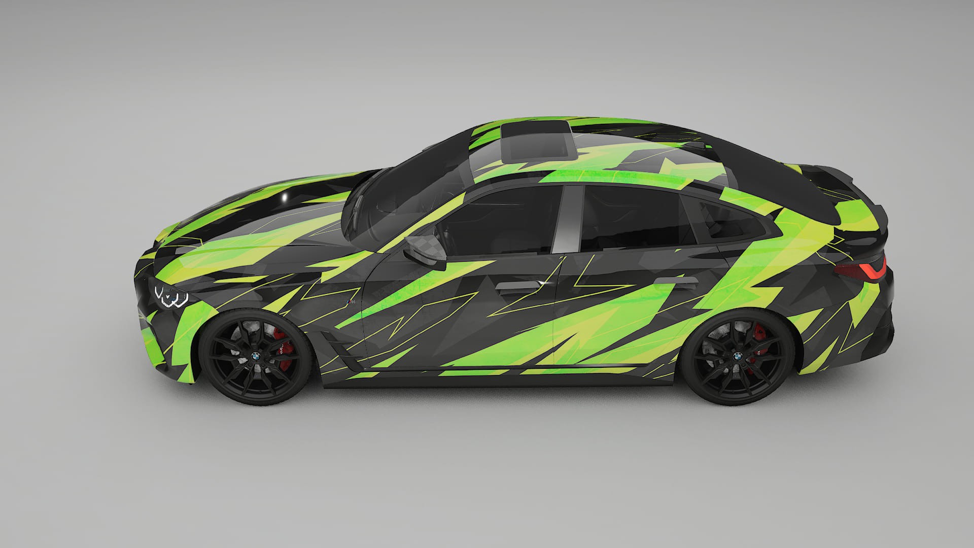 BMW I4 G26 M-Package NINJA TURTLES Designed Wrap PPF Kit – Printable Polyurethane Film