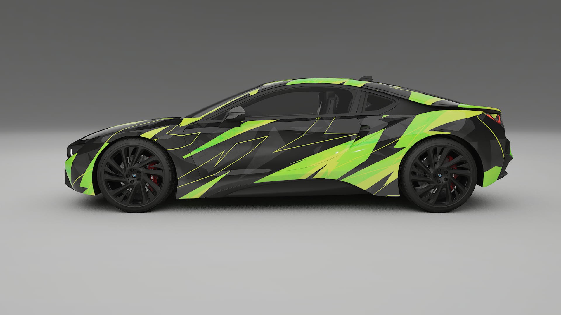 BMW I8 I12 NINJA TURTLES – Design-Wrap PPF-Kit aus bedruckbarer Polyurethanfolie