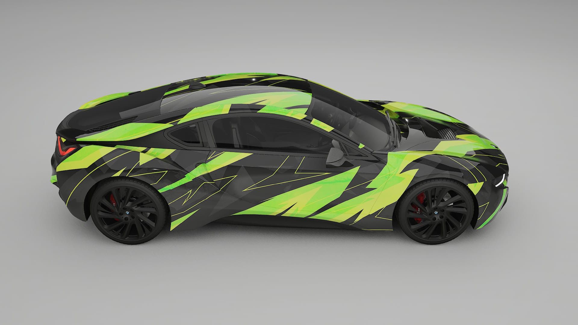 BMW I8 I12 NINJA TURTLES – Design-Wrap PPF-Kit aus bedruckbarer Polyurethanfolie